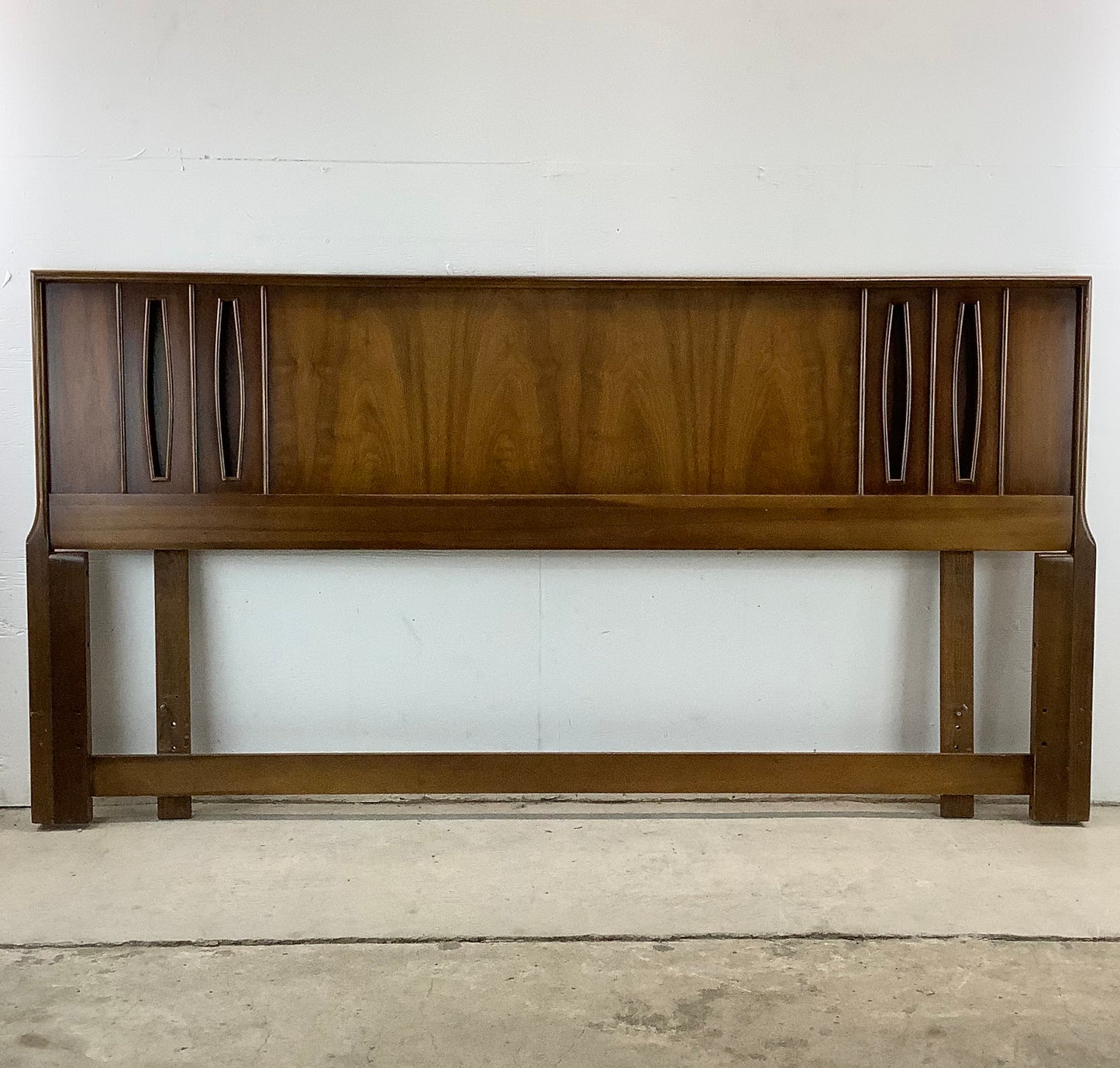 Mid-Century King Walnut Headboard