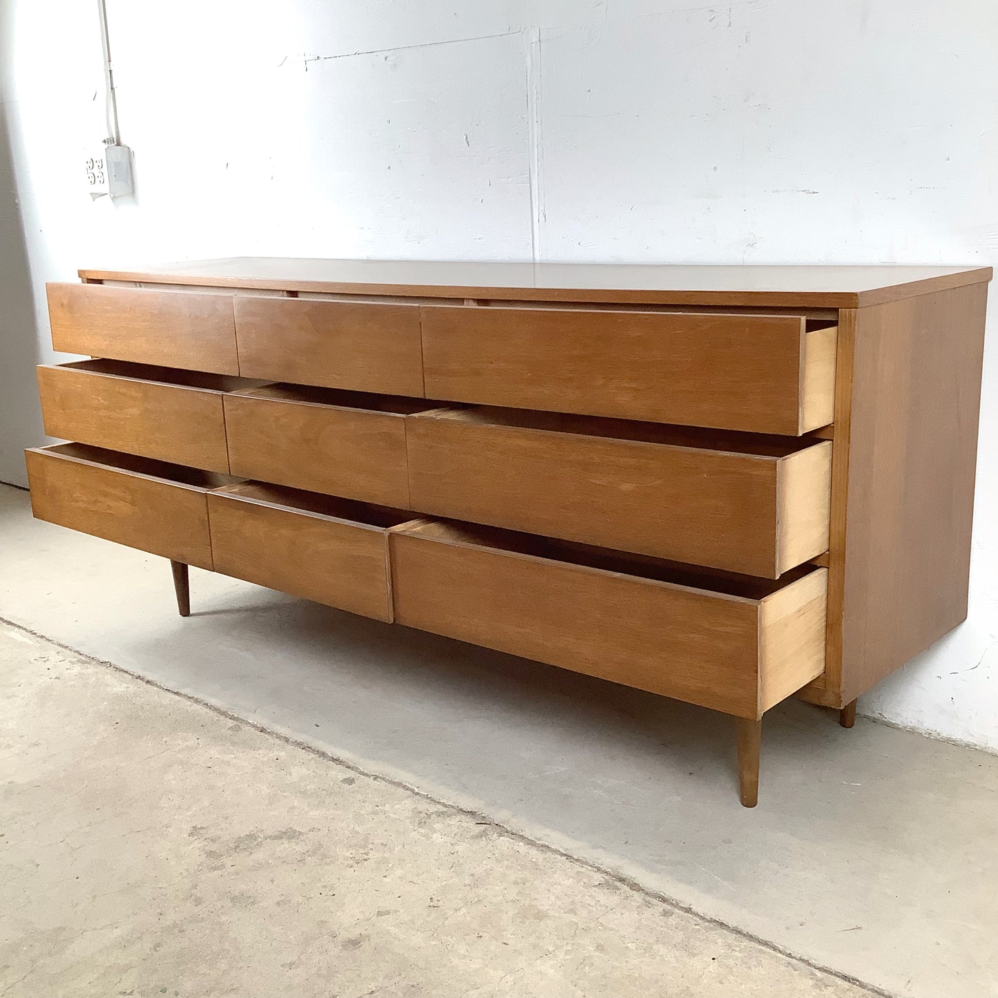 Mid-Century Nine Drawer Dresser