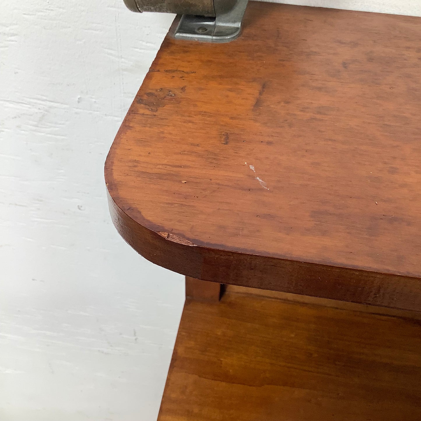 Vintage Solid Pine Open Bookcase