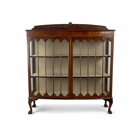 Early 20th Century Mahogany Chippendale Revival Display Cabinet
