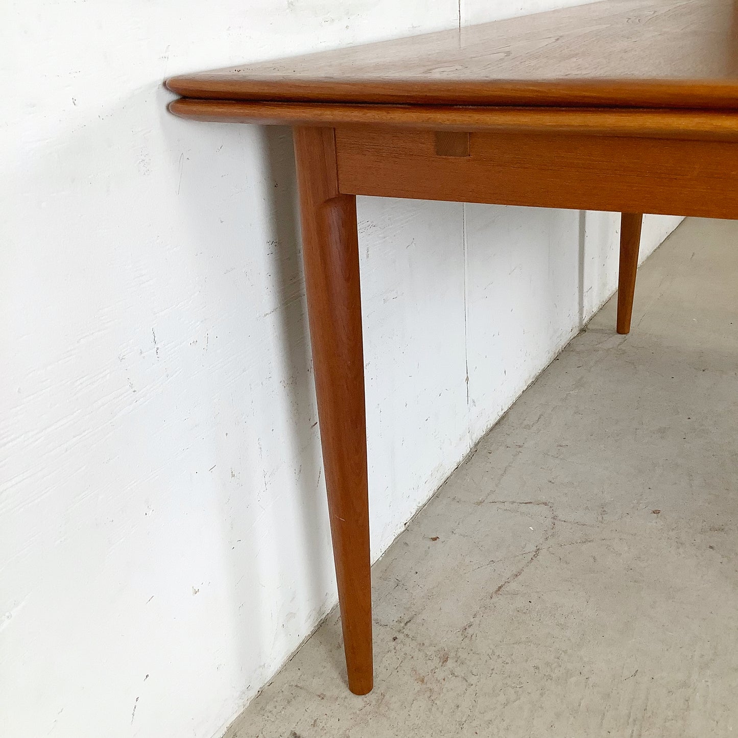 Mid-Century Danish Teak Dining Table with Draw Leaves by Skovmand & Andersen for Moreddi
