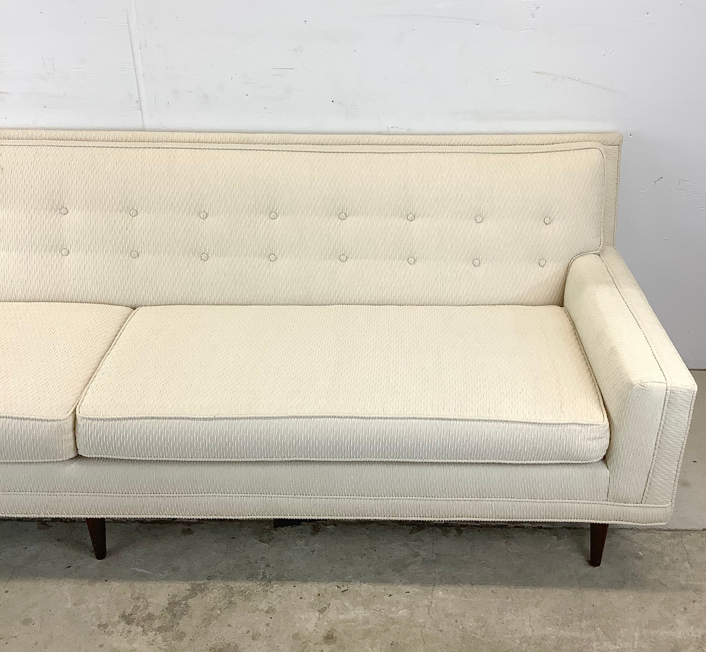 Striking Tufted Mid-Century Modern Sofa