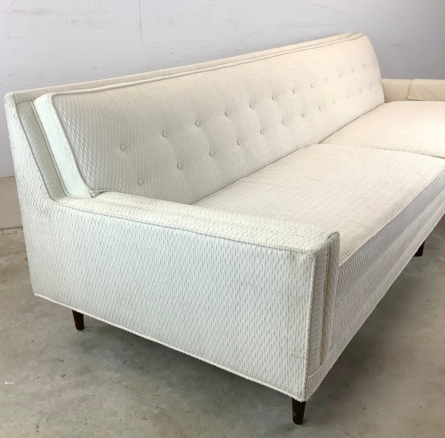 Striking Tufted Mid-Century Modern Sofa