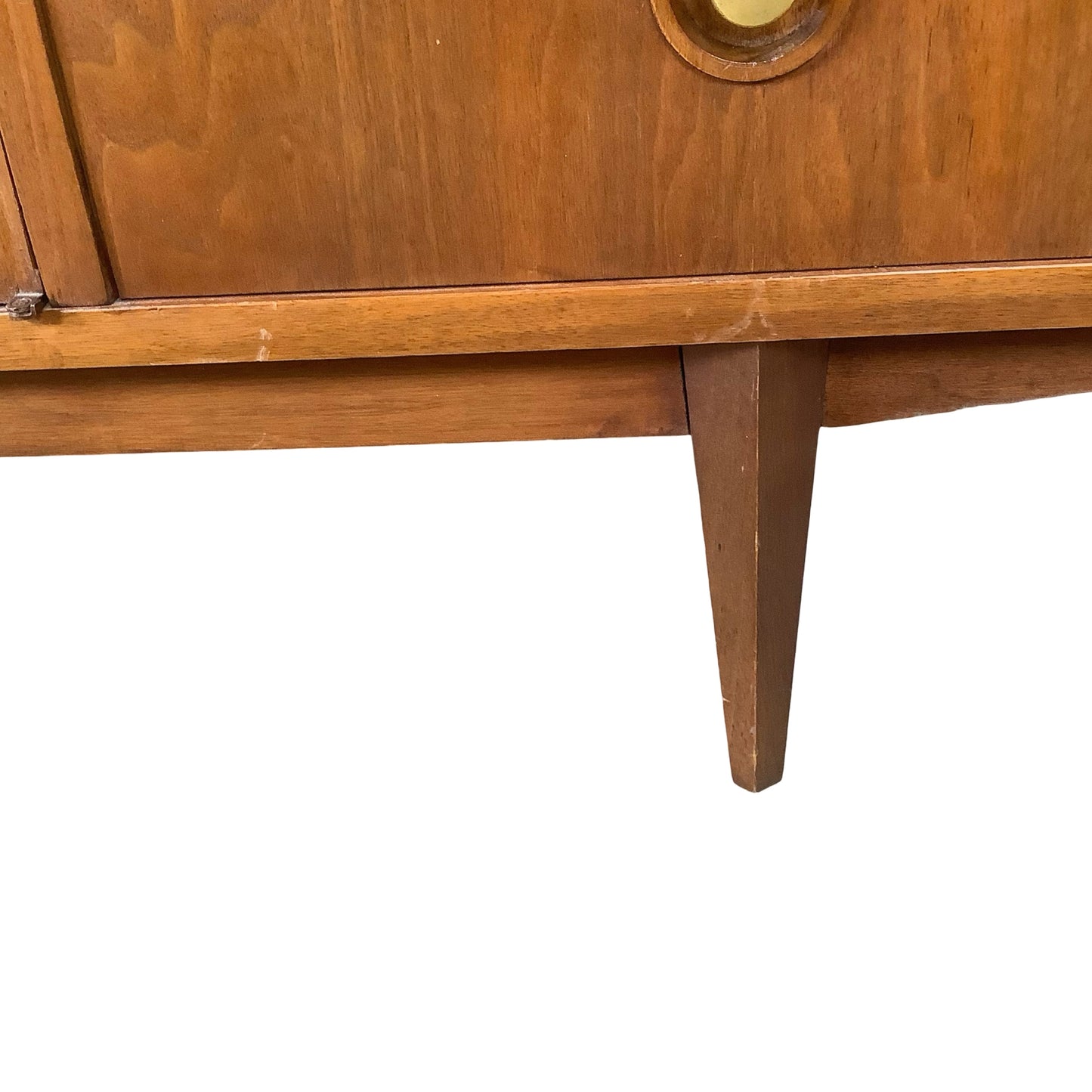Merton Gershun for American of Martinsville "Harlequin" Walnut Mid-Century Modern Triple Dresser