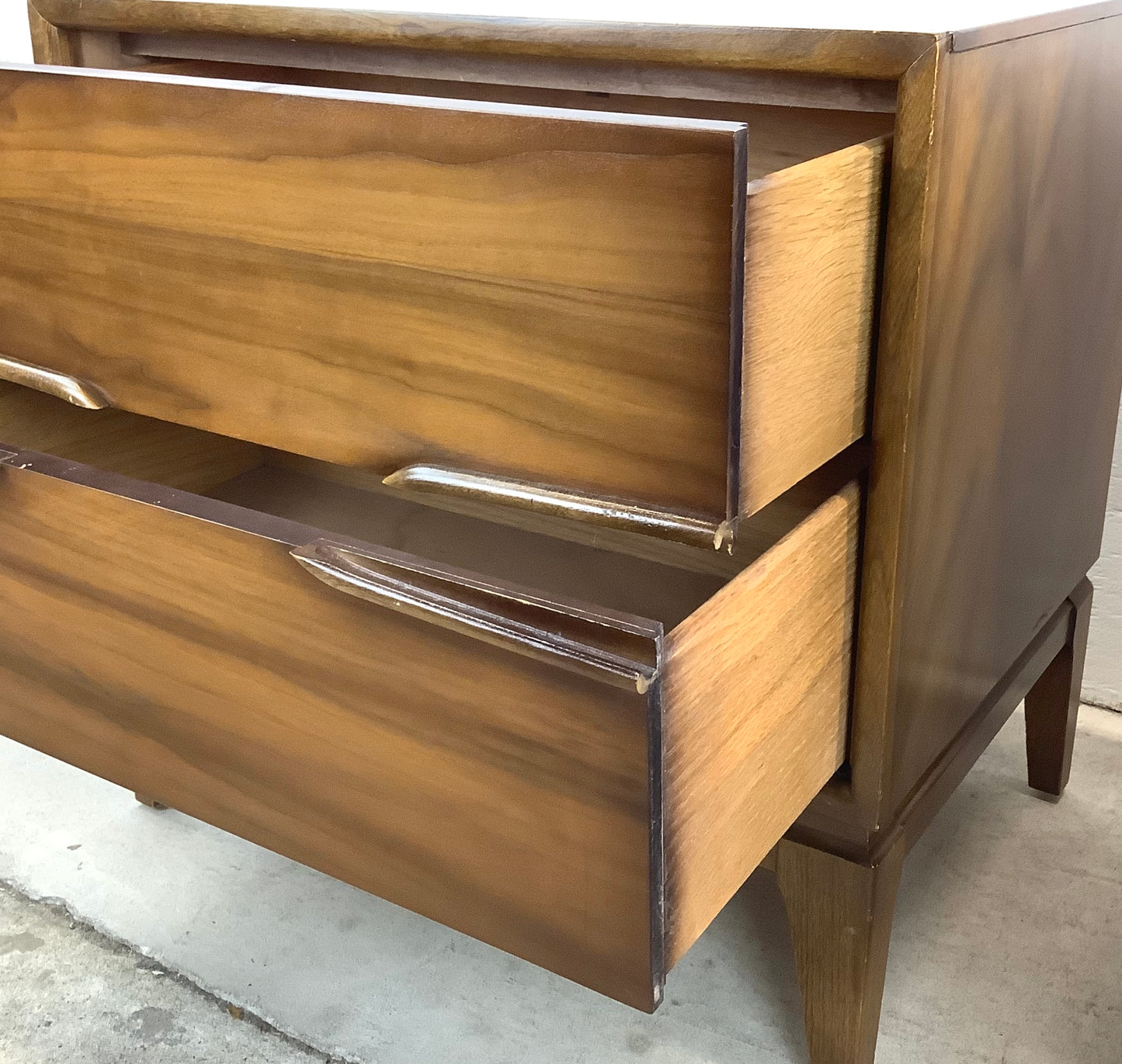 Mid-Century Walnut Nightstands by Unagusta