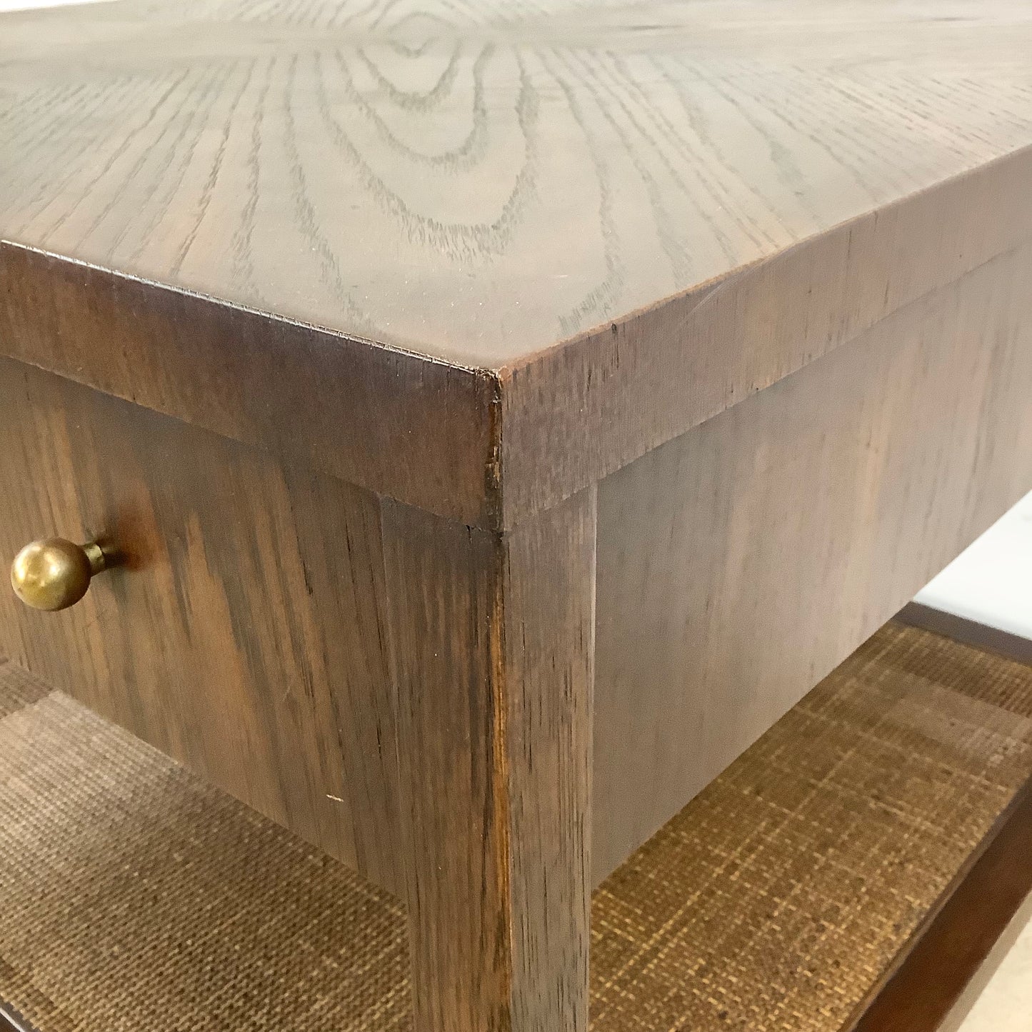 Mid-Century Modern Side Table with Drawer