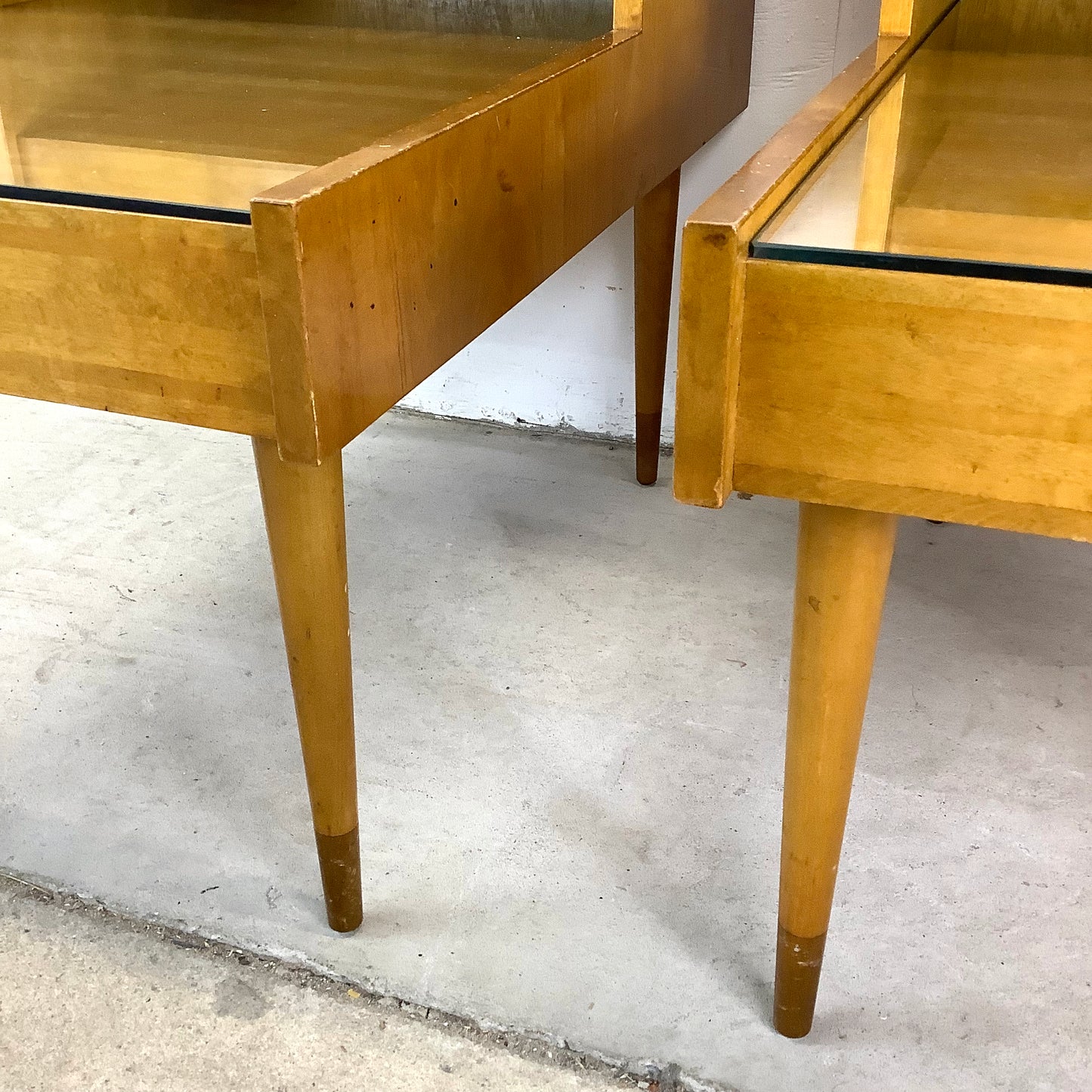 Mid-Century Two Tier Nightstands attr. Edmond Spence