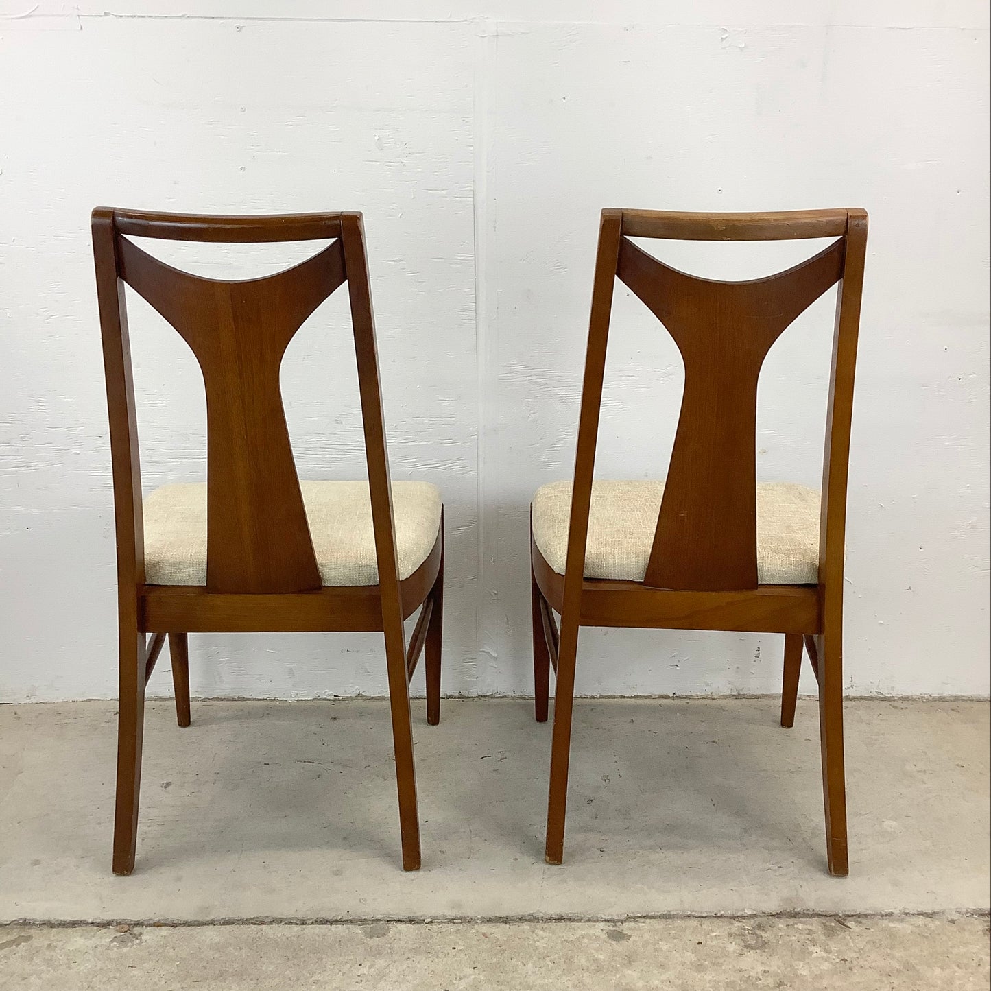 Mid-Century Walnut Dining Chairs- Six