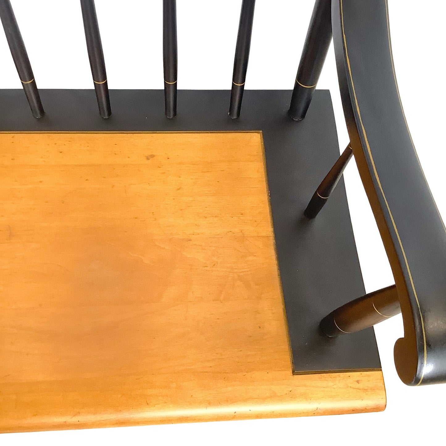 Vintage Hitchcock Style Stenciled Bench | Nichols & Stone Style Settee
