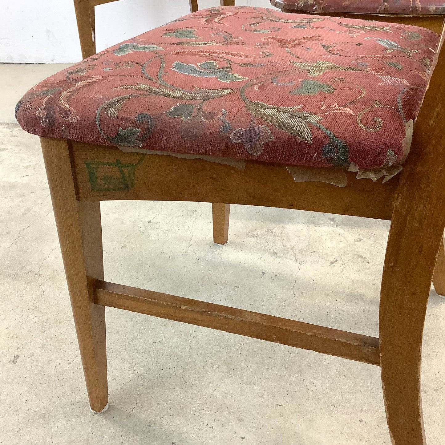 Young Manufacturing attributed Walnut Dining Chairs — A Set of Six