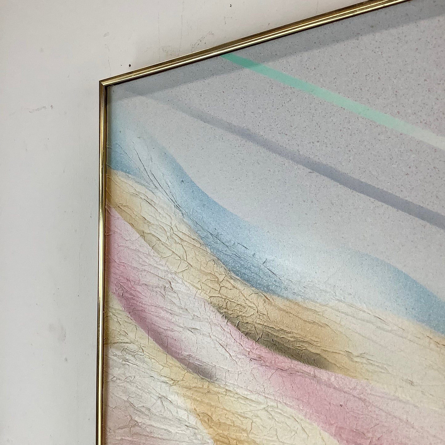 Large Vintage Abstract Wall Art- s. harrington