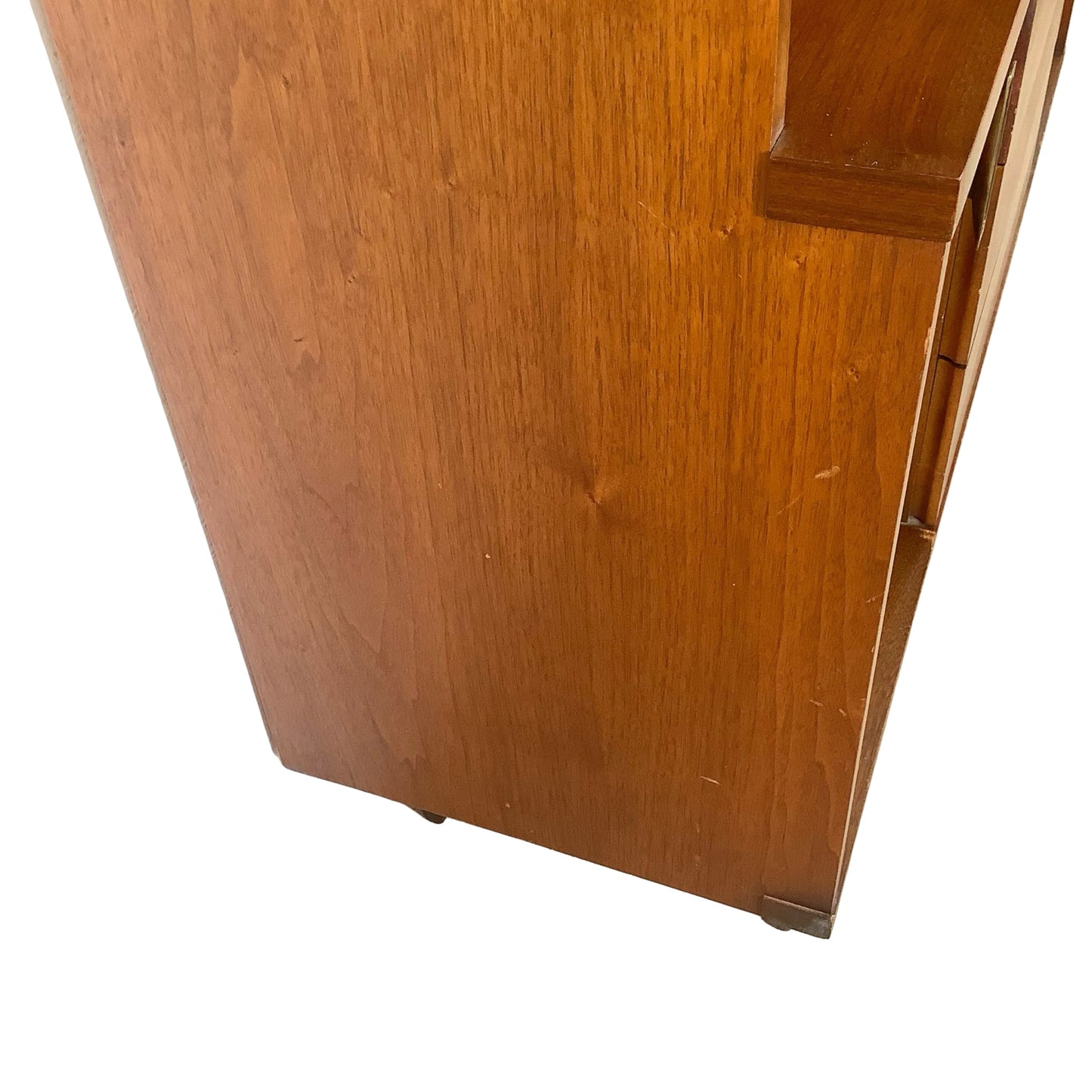 Vintage Mid-Century Modern Walnut Display Hutch, China Cabinet