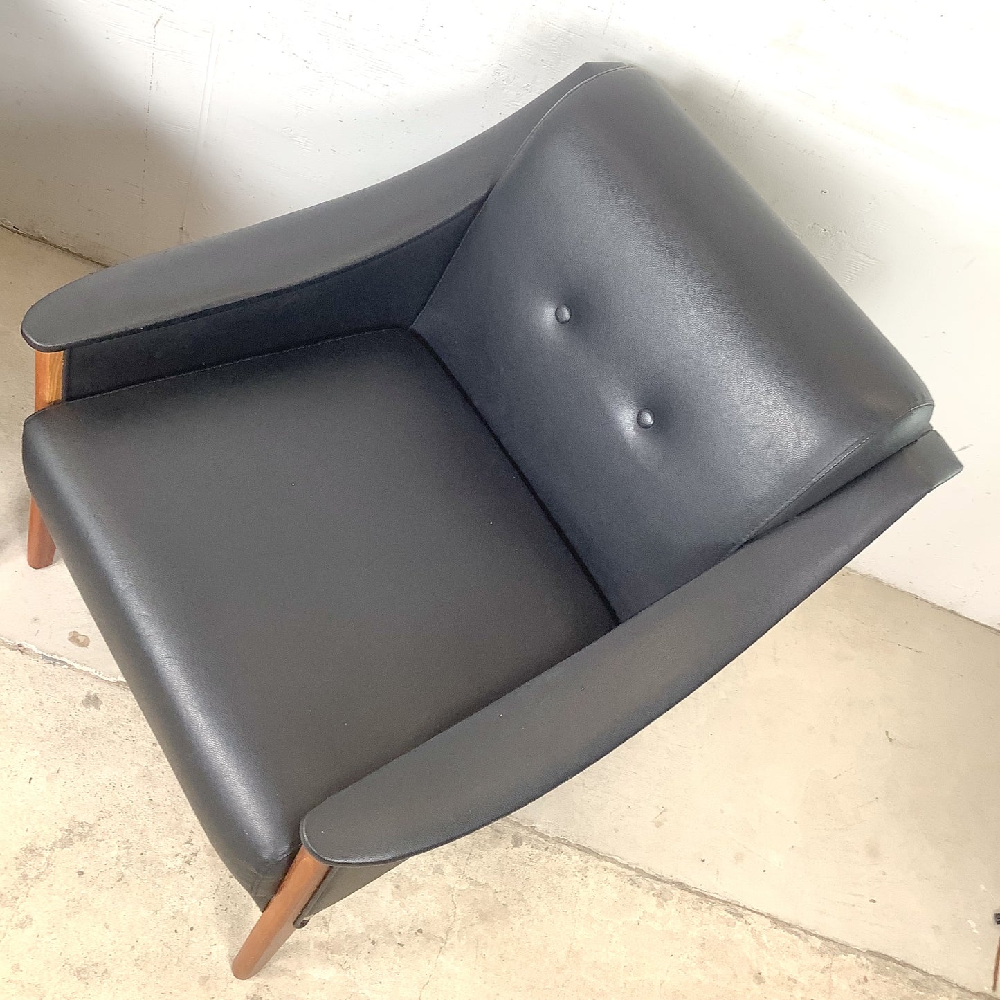 Pair Modern Gio Ponti Style Armchairs