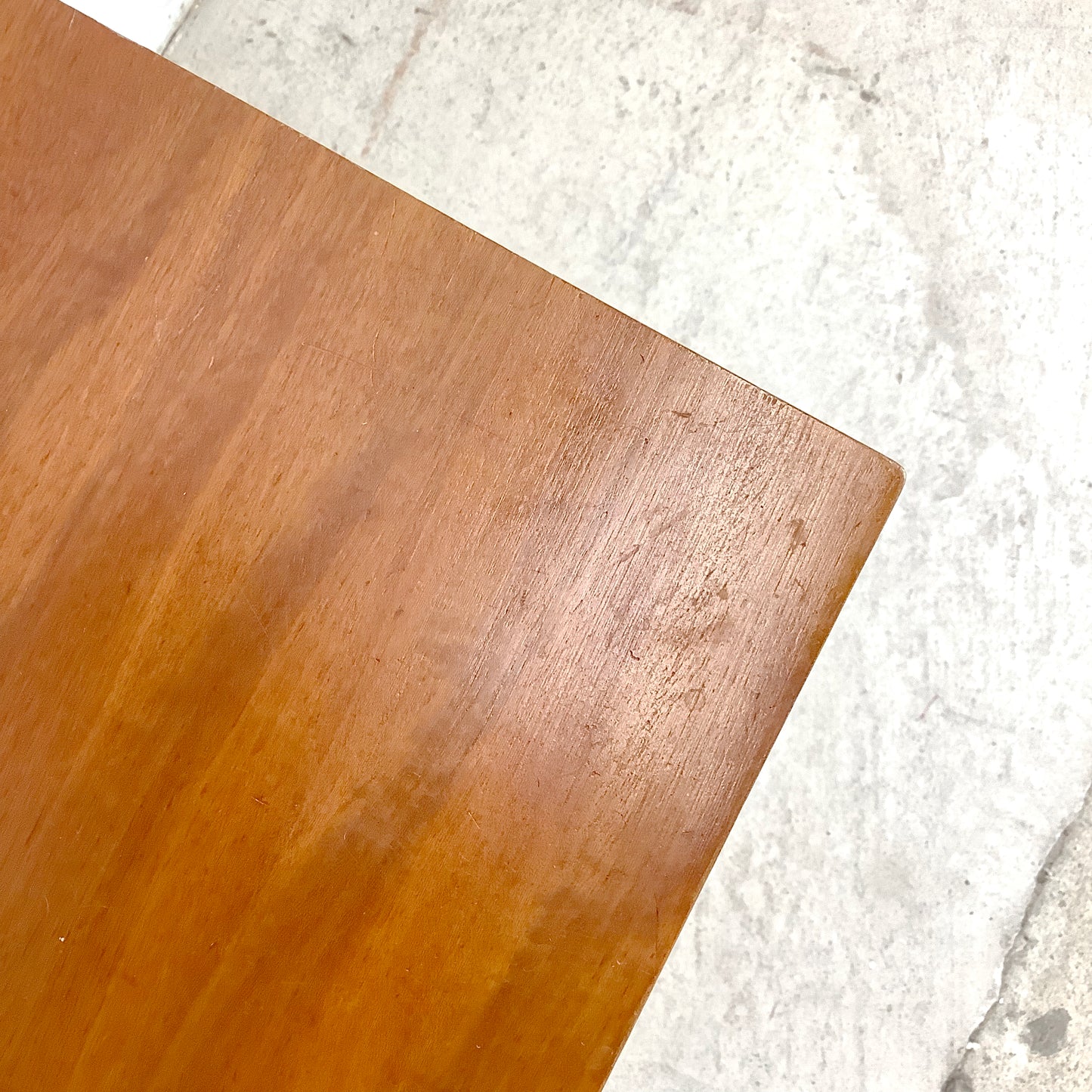 Mid-Century Nightstand With Drawer and Cabinet– Minimalist Form, Warm Finish