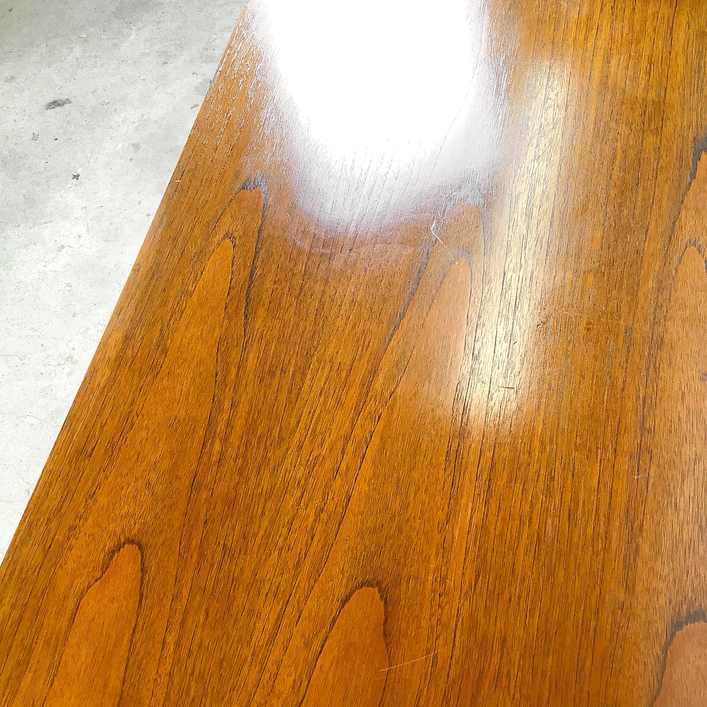 Vintage Mid-Century Modern Walnut Floating Top Coffee Table | Milo Baughman Style