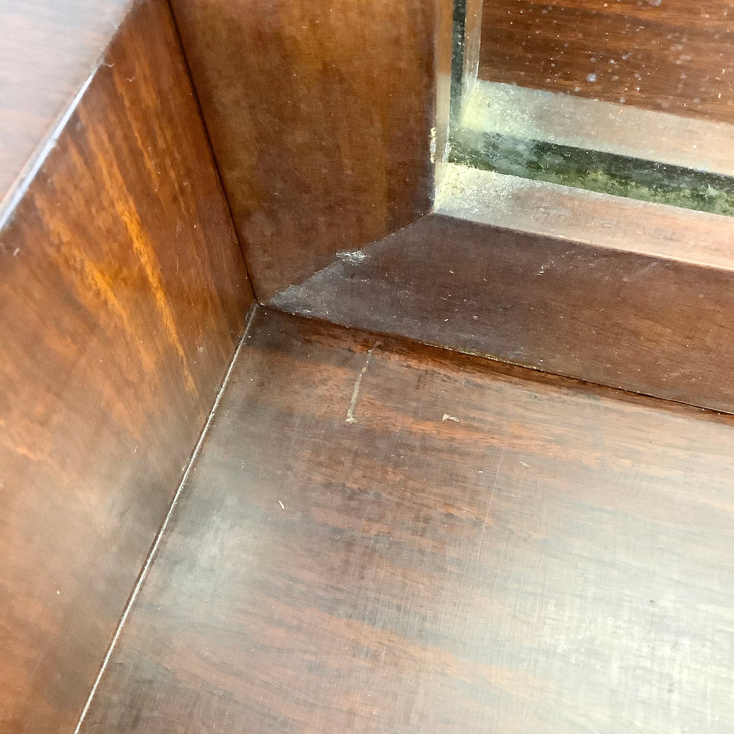 Mid-Century Vanity & Mirror With Stool