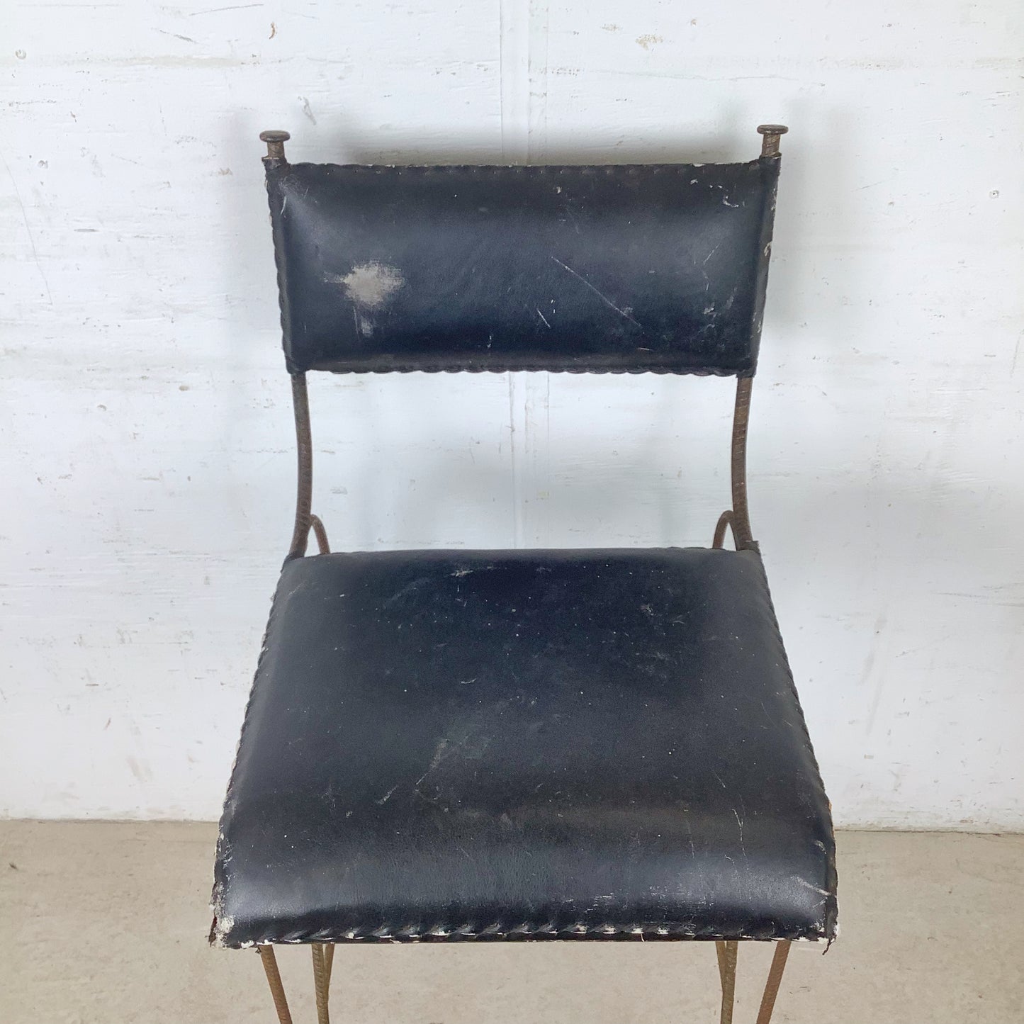 Mid-Century Studio-Made Sculptural Iron Stool