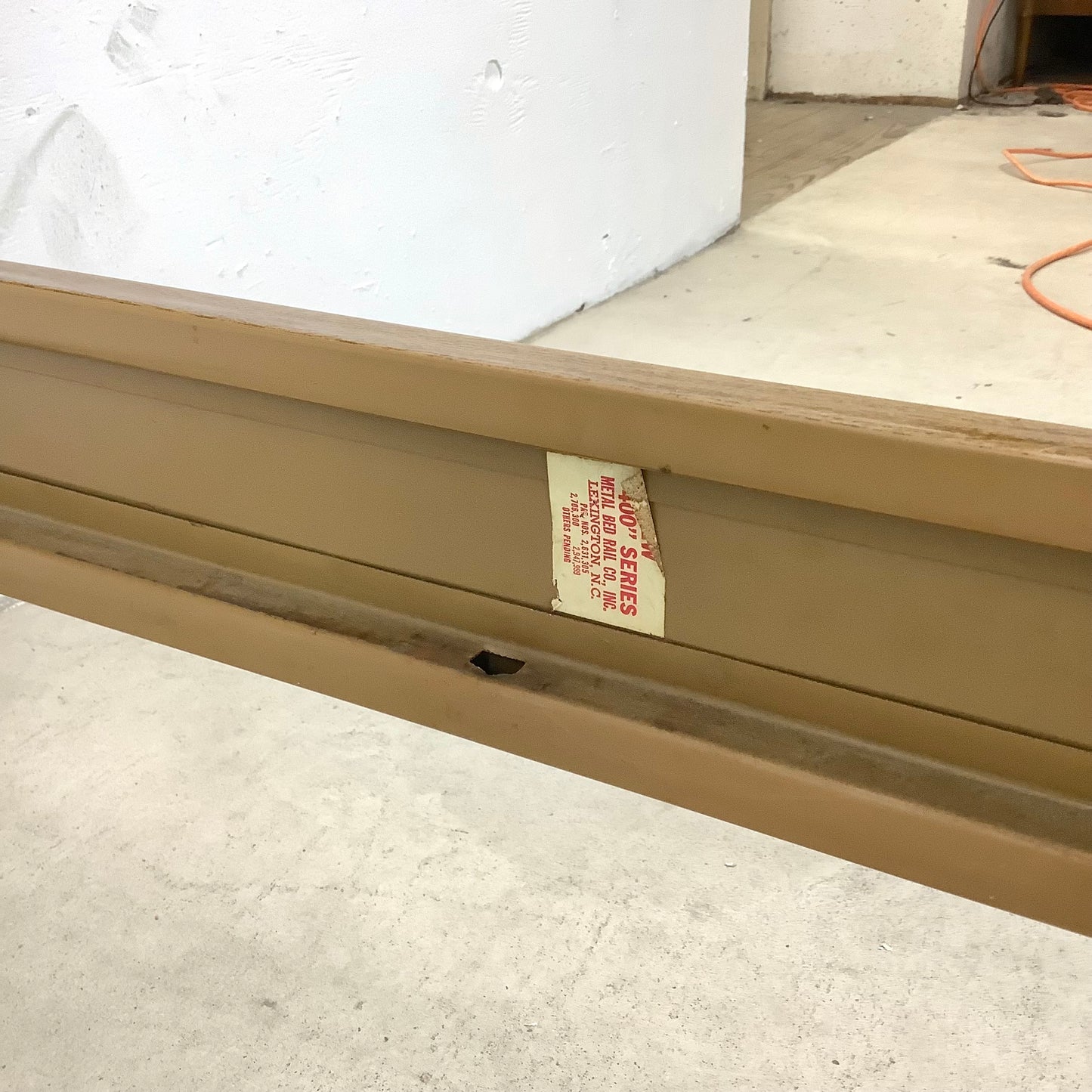 Vintage Walnut Mid-Century Modern Full Bed Frame
