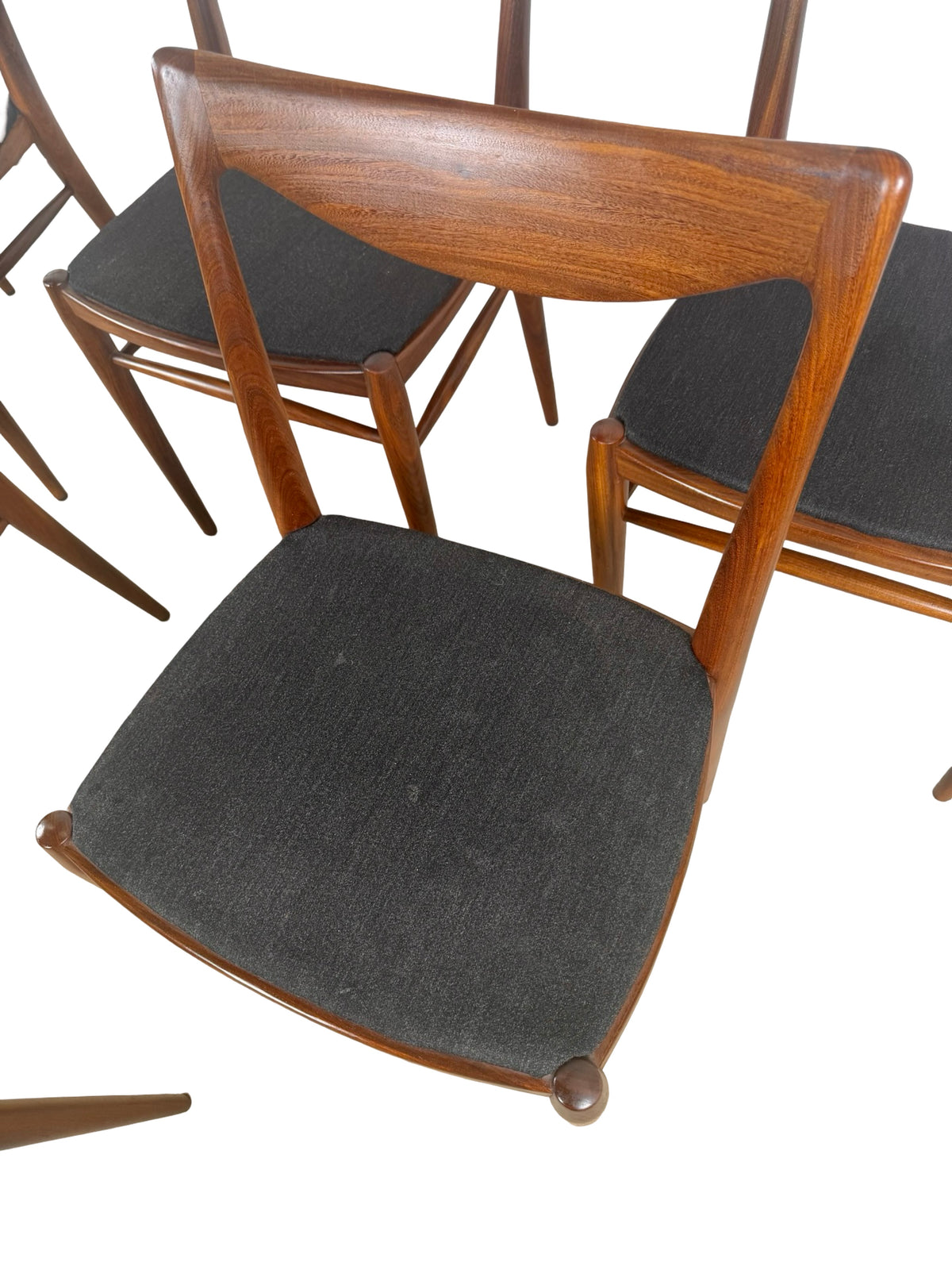 Vintage Norwegian Bambi Teak Dining Chairs by Rastad & Relling for Gustav Bahus – Set of 6