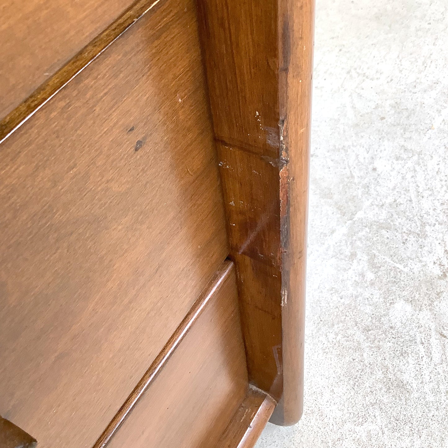 Vintage Templeton Furniture Co. Four-Drawer Walnut Chest