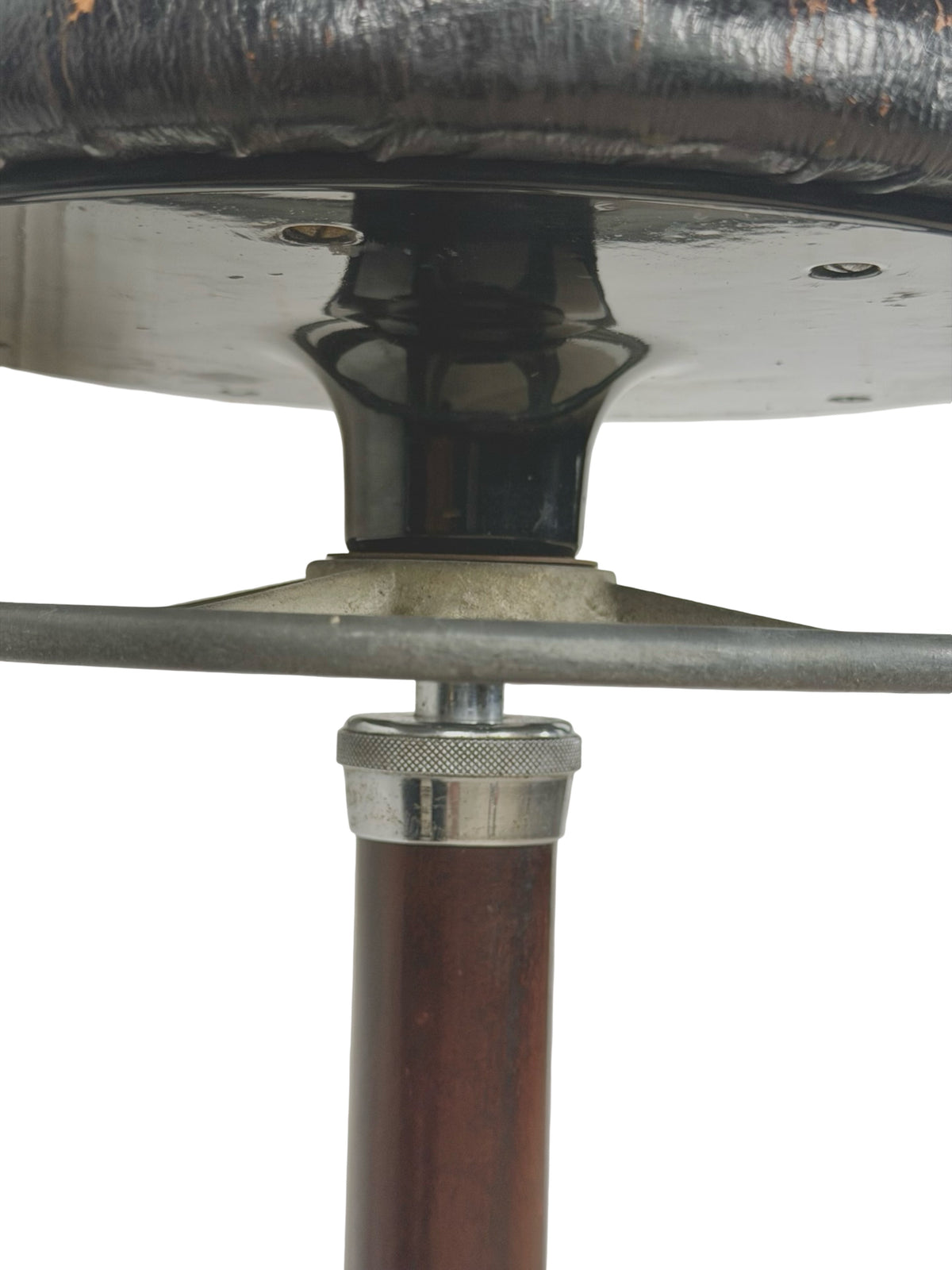 Antique Ritter Model C Adjustable Dental Operating Stool, 1930s Industrial