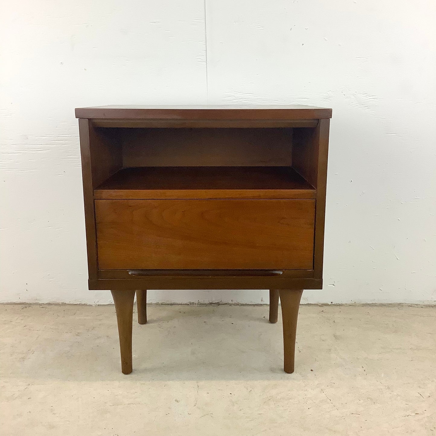 Mid-Century Single Drawer Nightstand