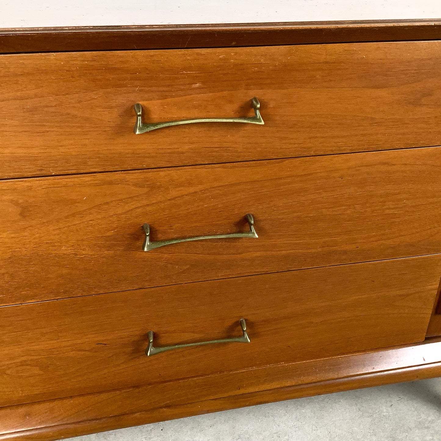 Mid-Century Modern Dresser with Hidden Drawer Storage