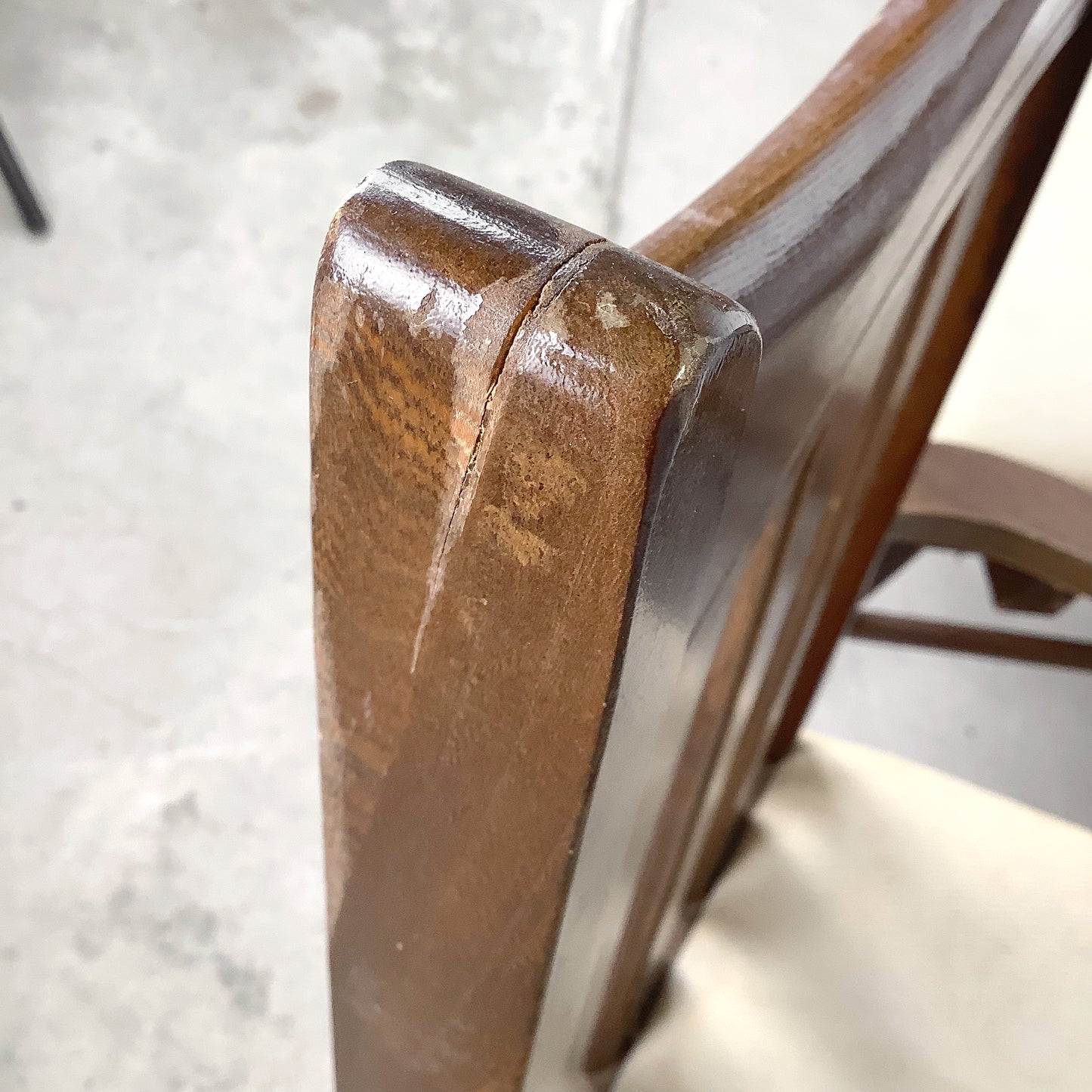 Set of Six Mid-Century Walnut Dining Chairs