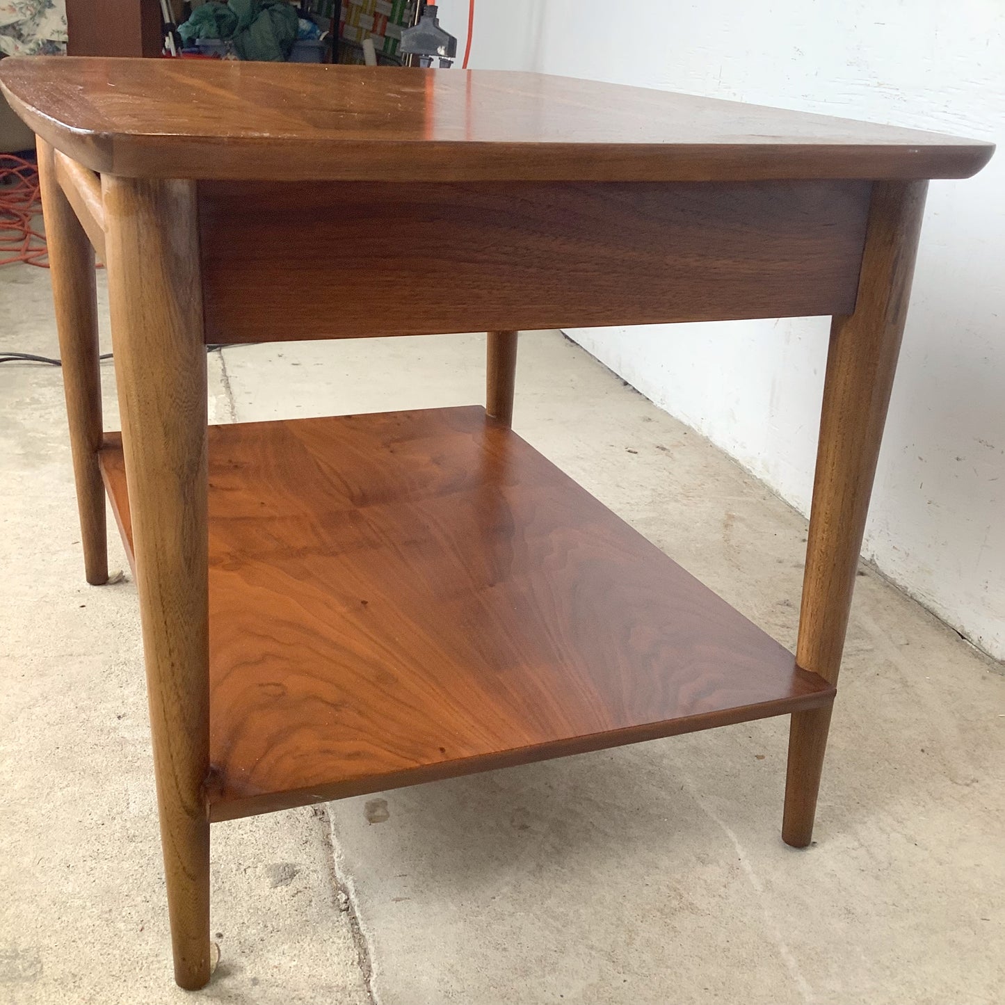 Lane Perception Walnut End Table | Two-Tier | 1960s