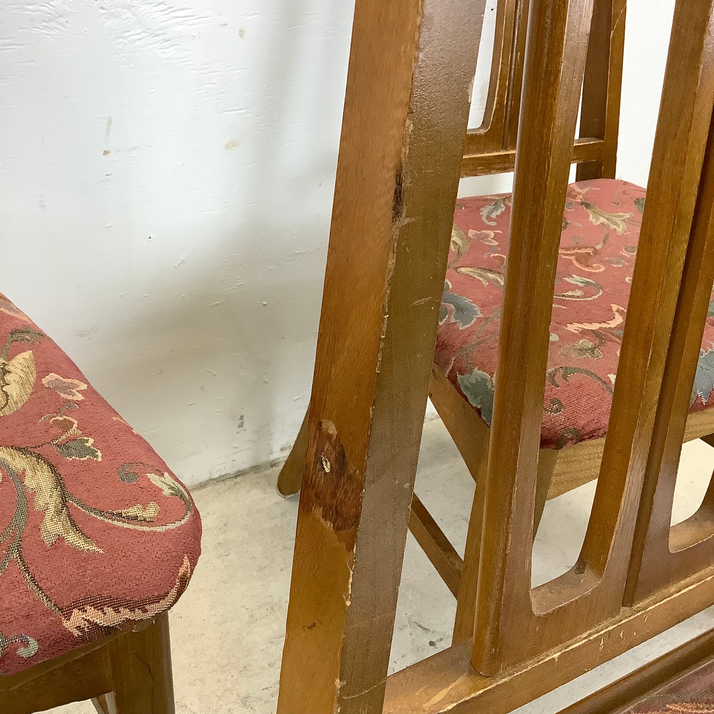 Young Manufacturing attributed Walnut Dining Chairs — A Set of Six