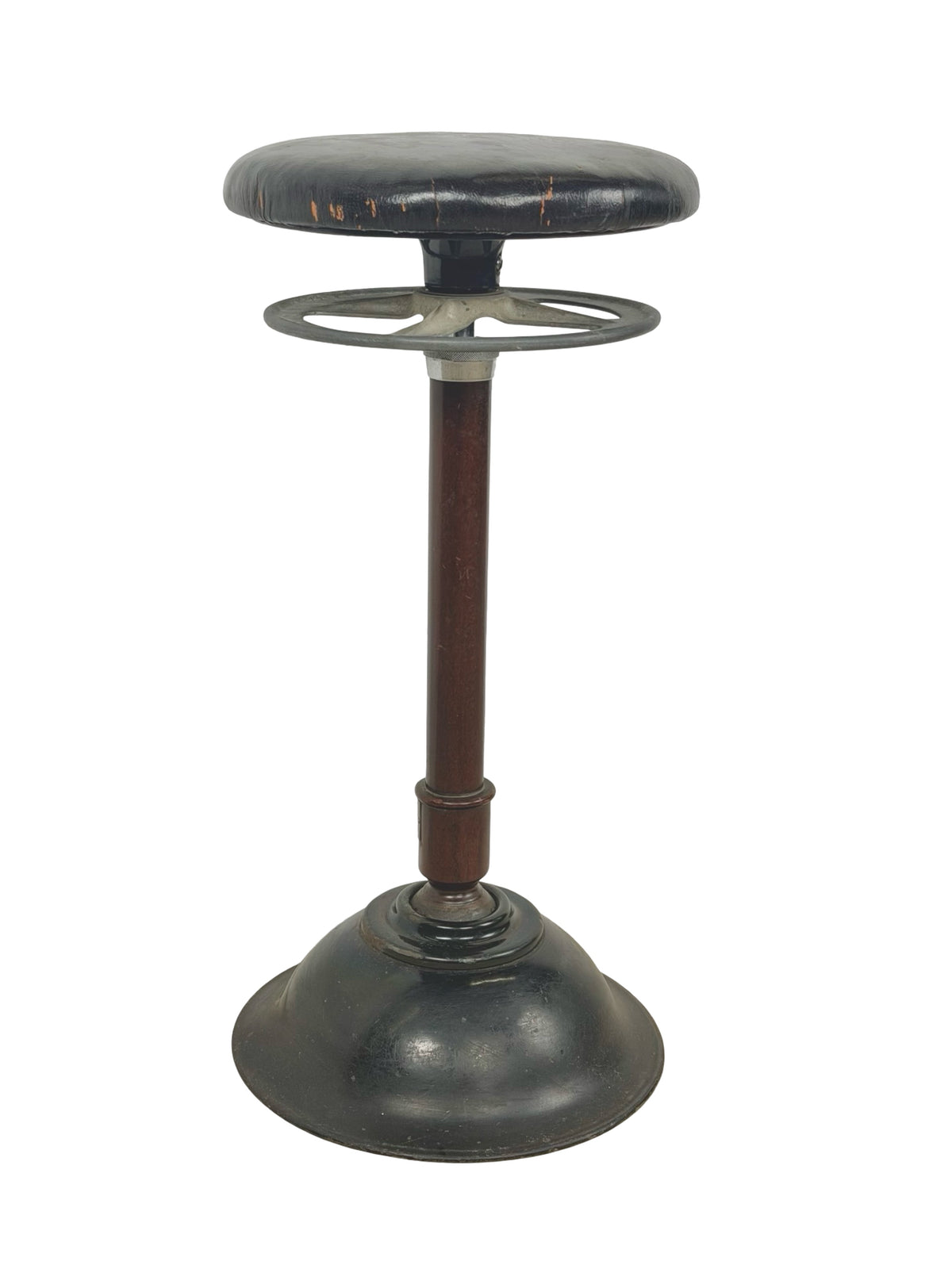 Antique Ritter Model C Adjustable Dental Operating Stool, 1930s Industrial