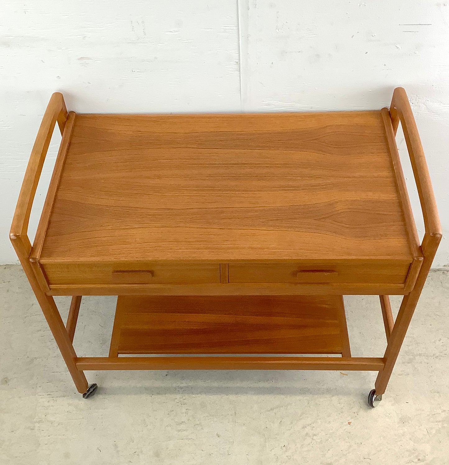 Scandinavian Modern Teak Bar Cart