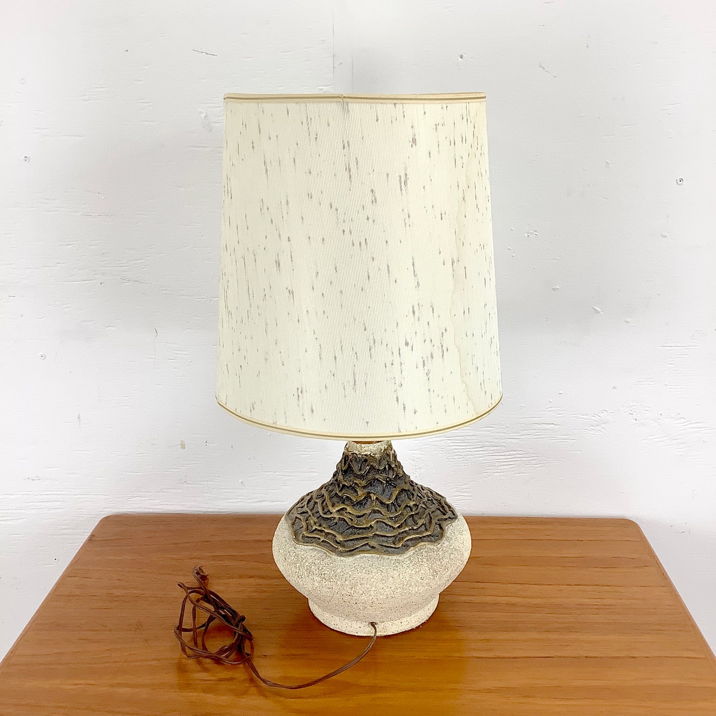 Danish Modern Studio Pottery Lamp – Sculptural Mid-Century Accent
