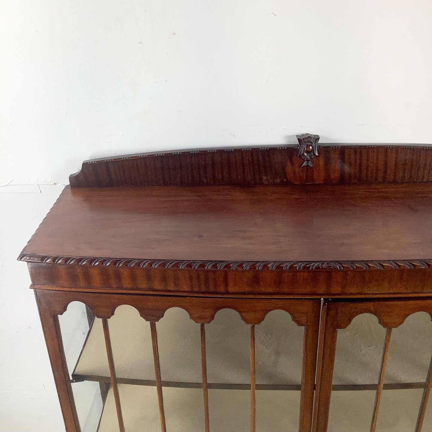 Early 20th Century Mahogany Chippendale Revival Display Cabinet