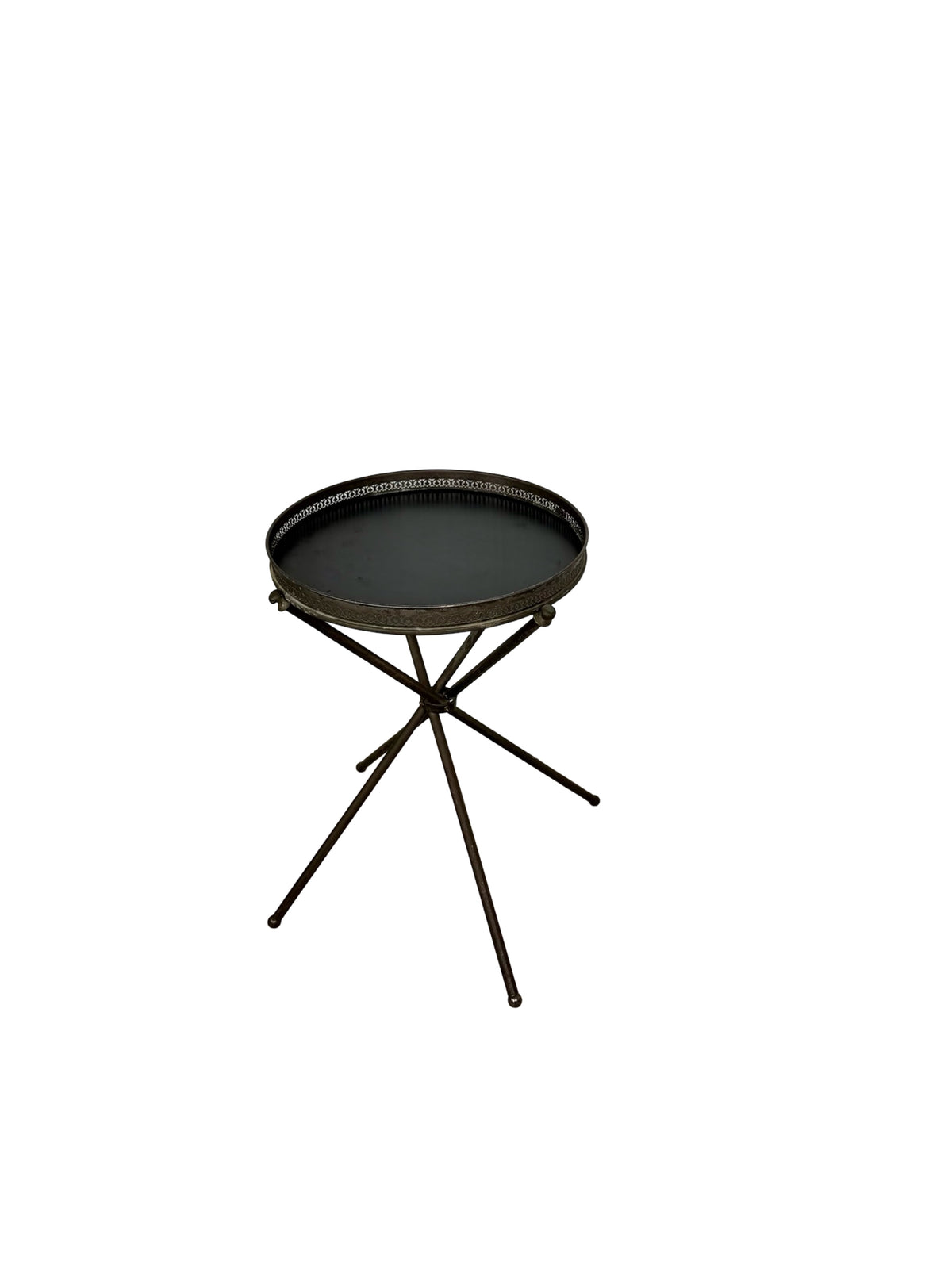 Vintage Italian Style Folding Guéridon Cocktail Tray Table