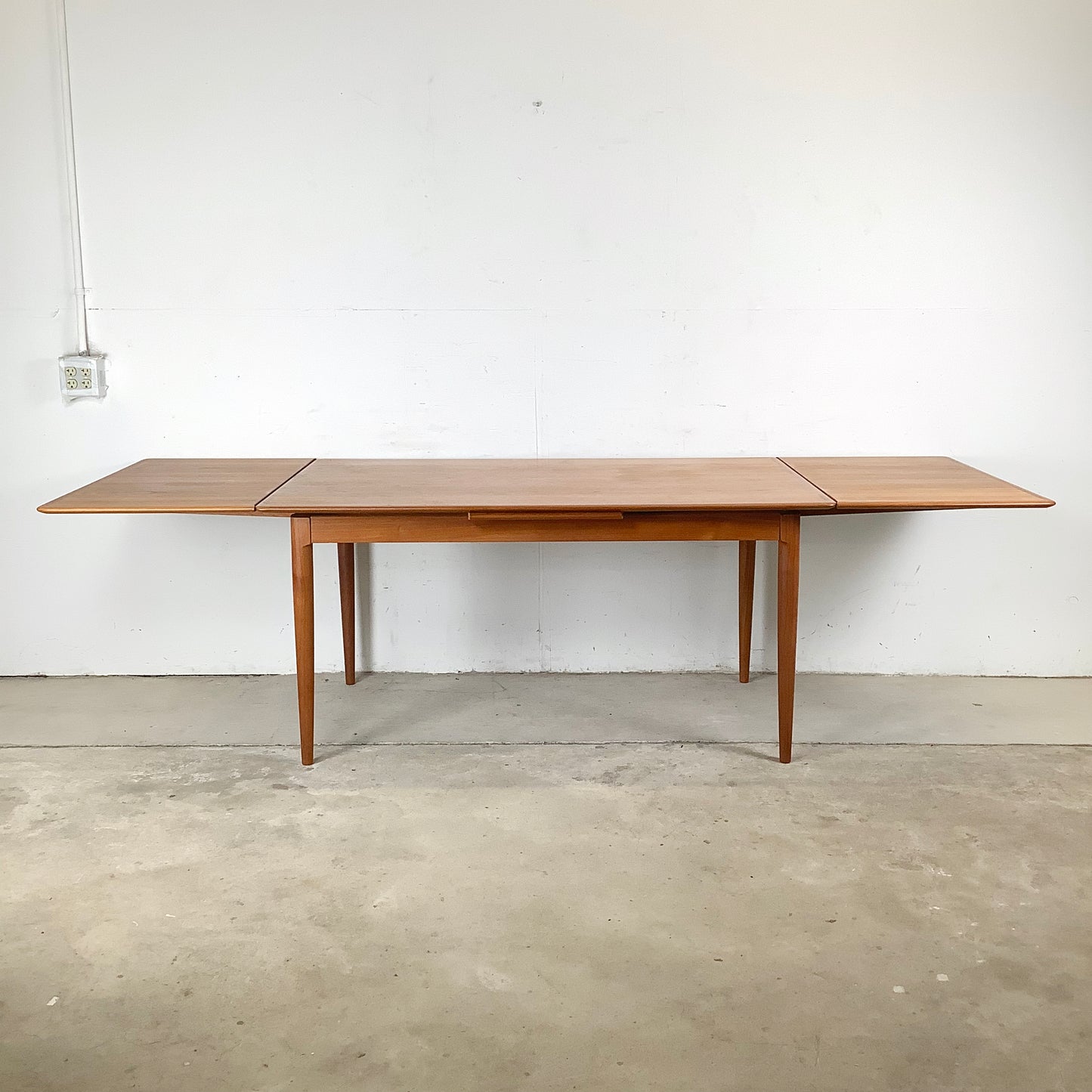 Mid-Century Danish Teak Dining Table with Draw Leaves by Skovmand & Andersen for Moreddi