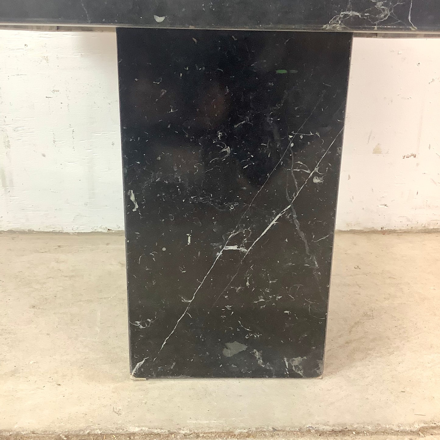 Nero Marquina Black Marble Square Side table