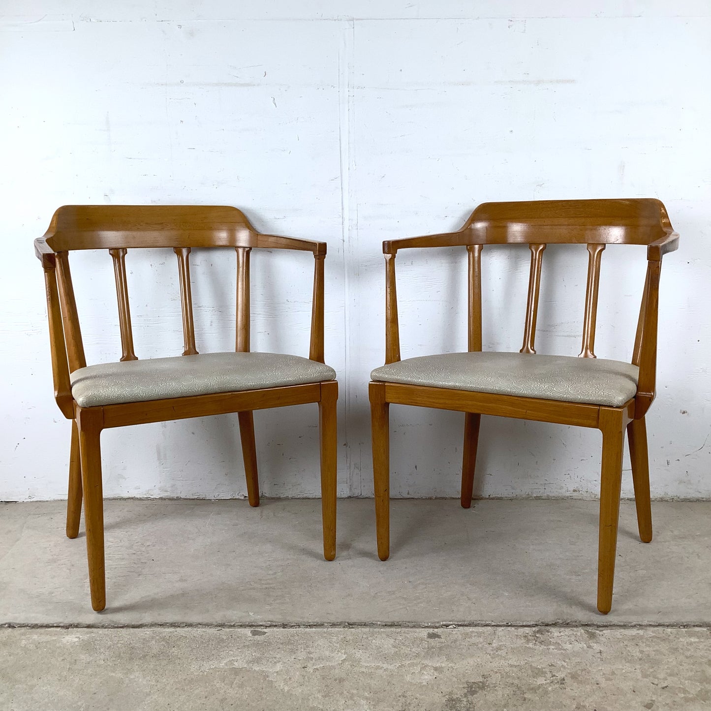Tomlinson Mid-Century Modern Dining Chairs — Set of Six