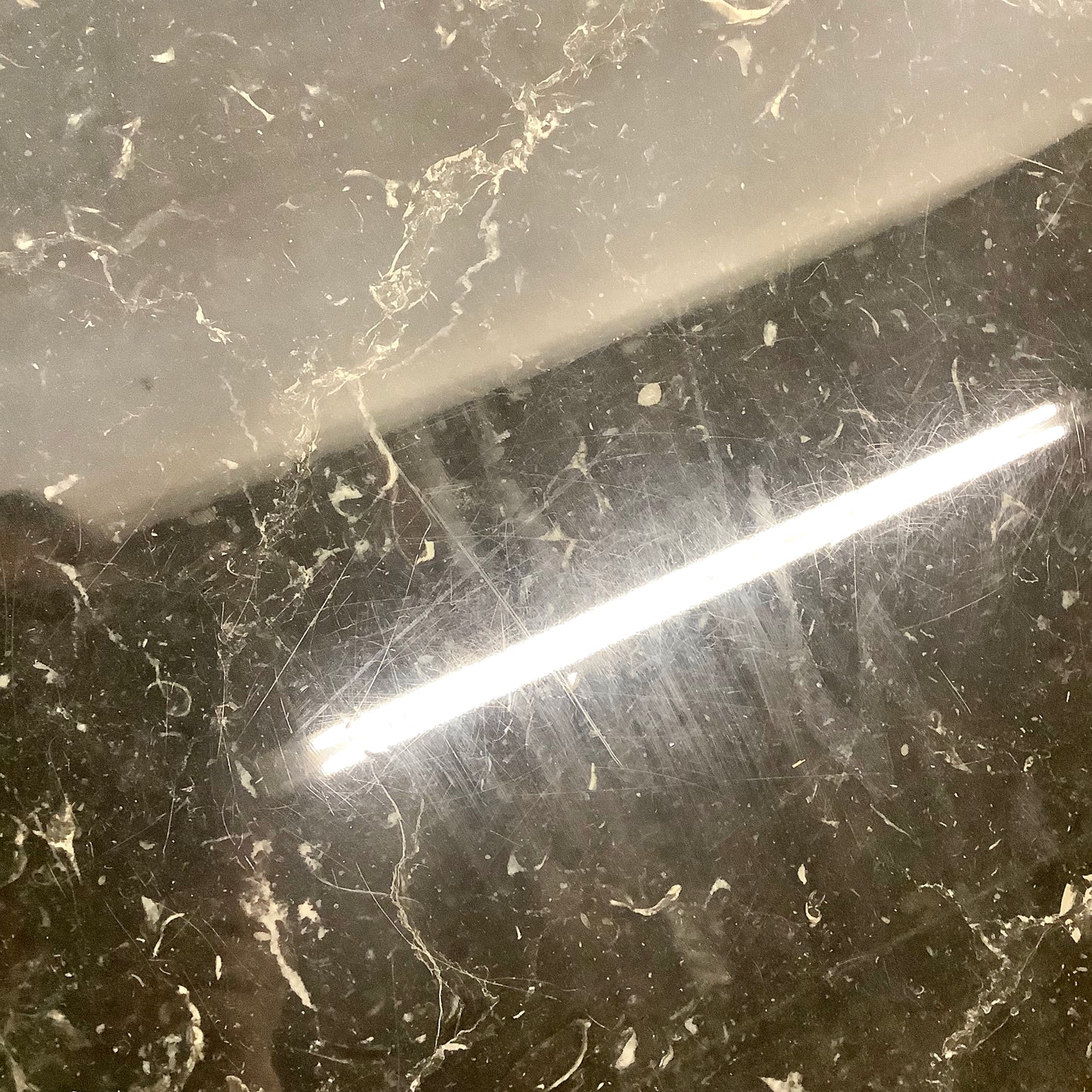 Nero Marquina Black Marble Square Side table