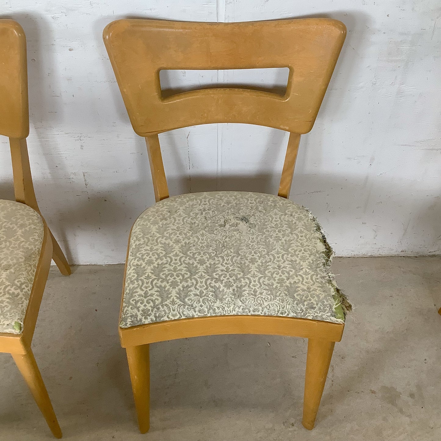 Heywood-Wakefield M 154 "Dog Bone" Dining Chairs — A Set of Six