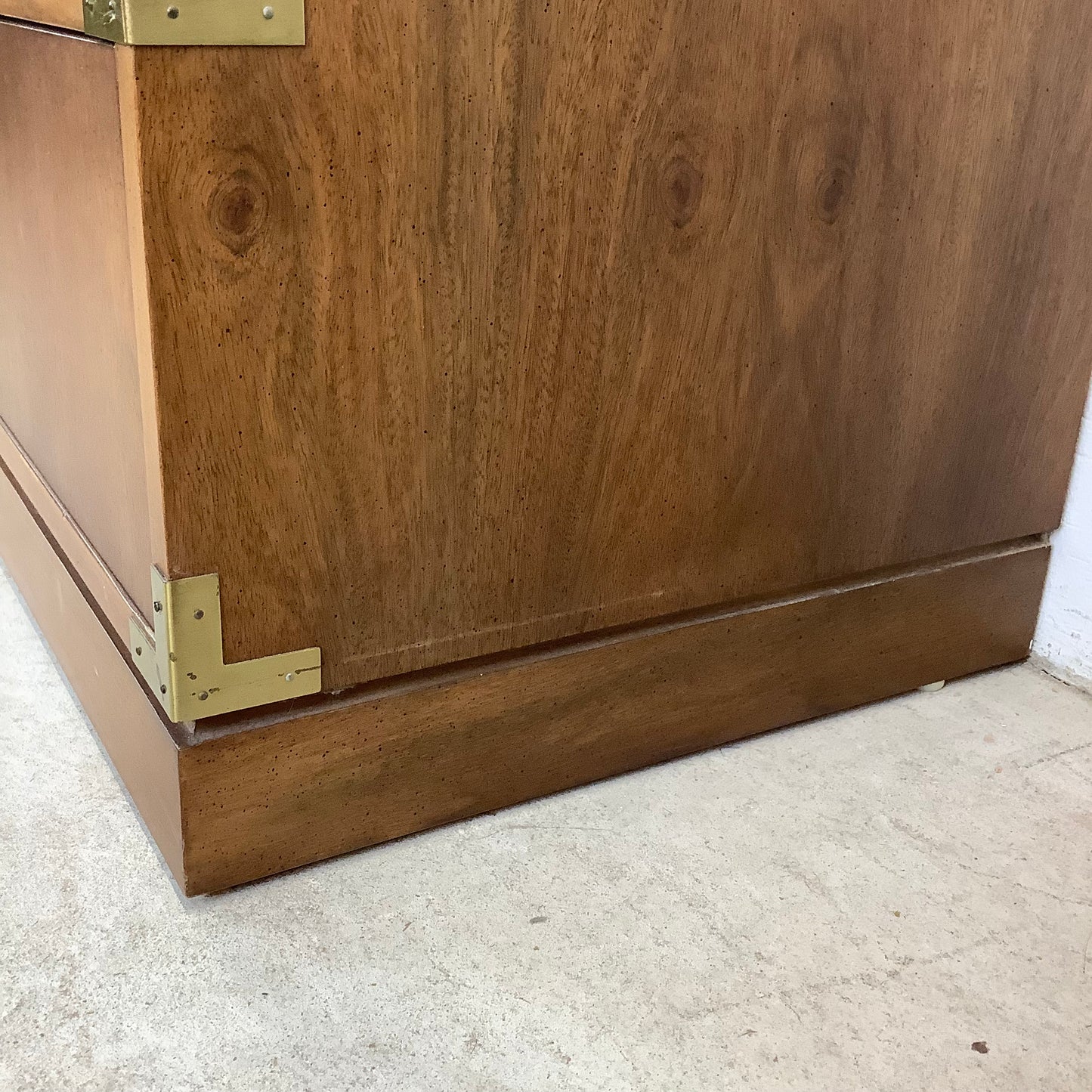 Vintage Three Drawer Campaign Dresser