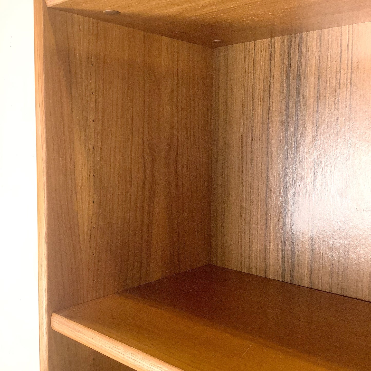 Vintage Scandinavian Modern Teak Open Bookcase