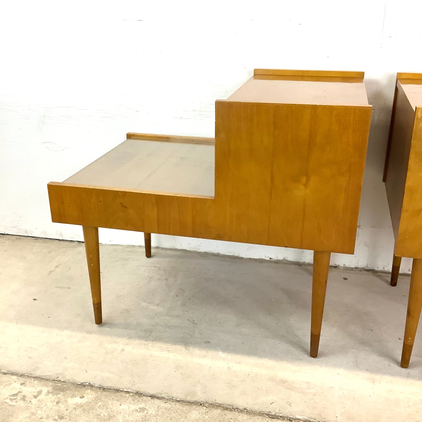 Mid-Century Two Tier Nightstands attr. Edmond Spence