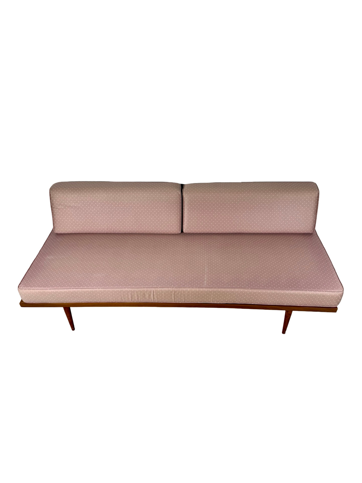 Vintage Mid-Century Modern Pink Platform Sofa & Daybed
