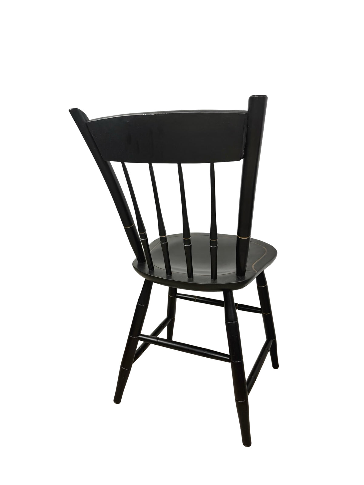 Pair of Vintage Nichols & Stone Windsor Side Chairs with Cedar Crest College Crest