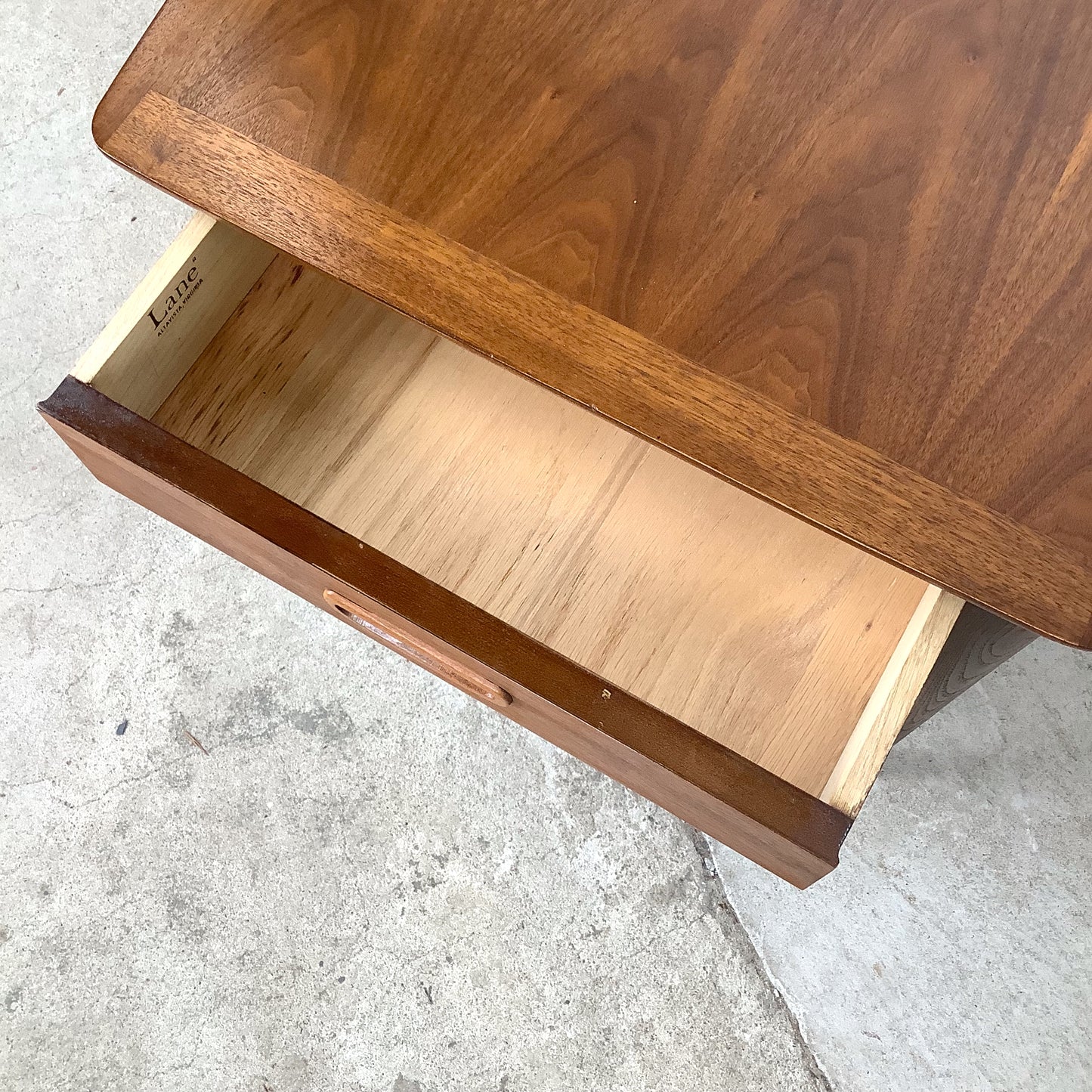 Lane Perception Walnut End Table | Two-Tier | 1960s