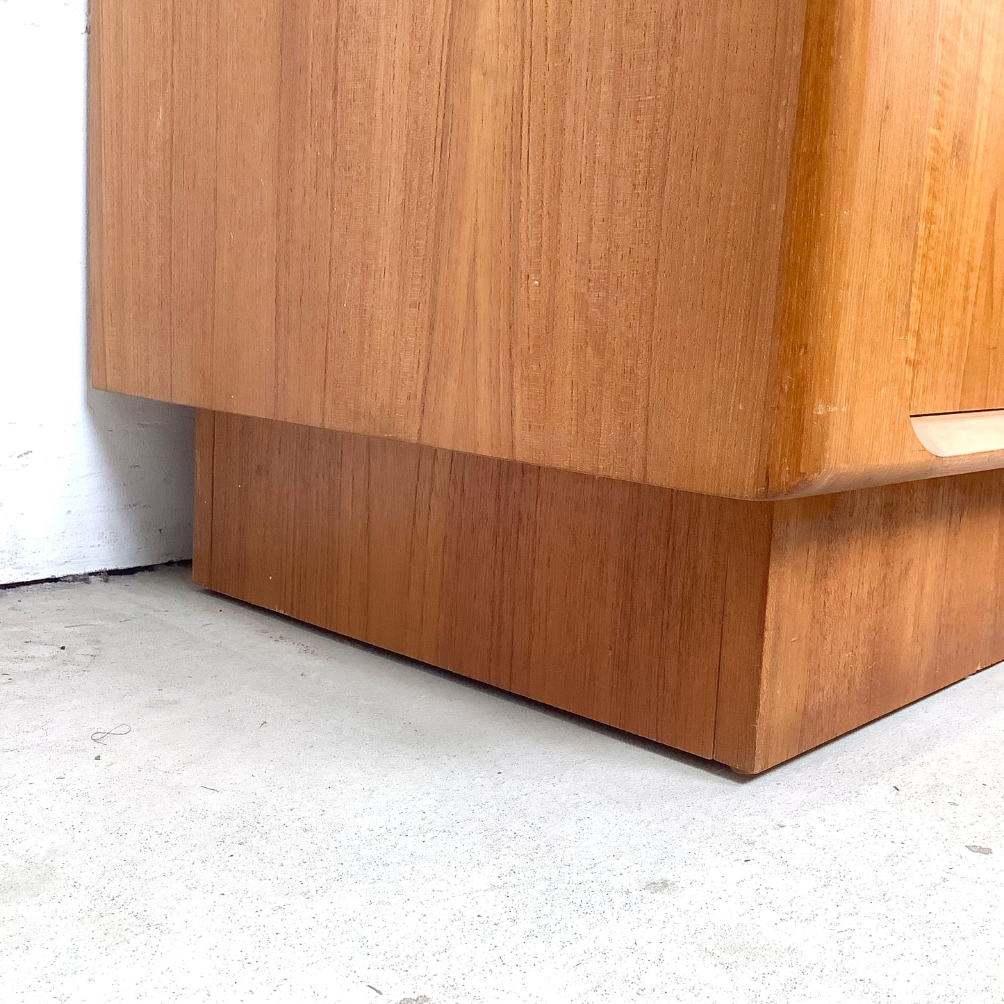 Danish Teak Tambour Door Credenza by Bernhard Pedersen & Søn | 20th Century