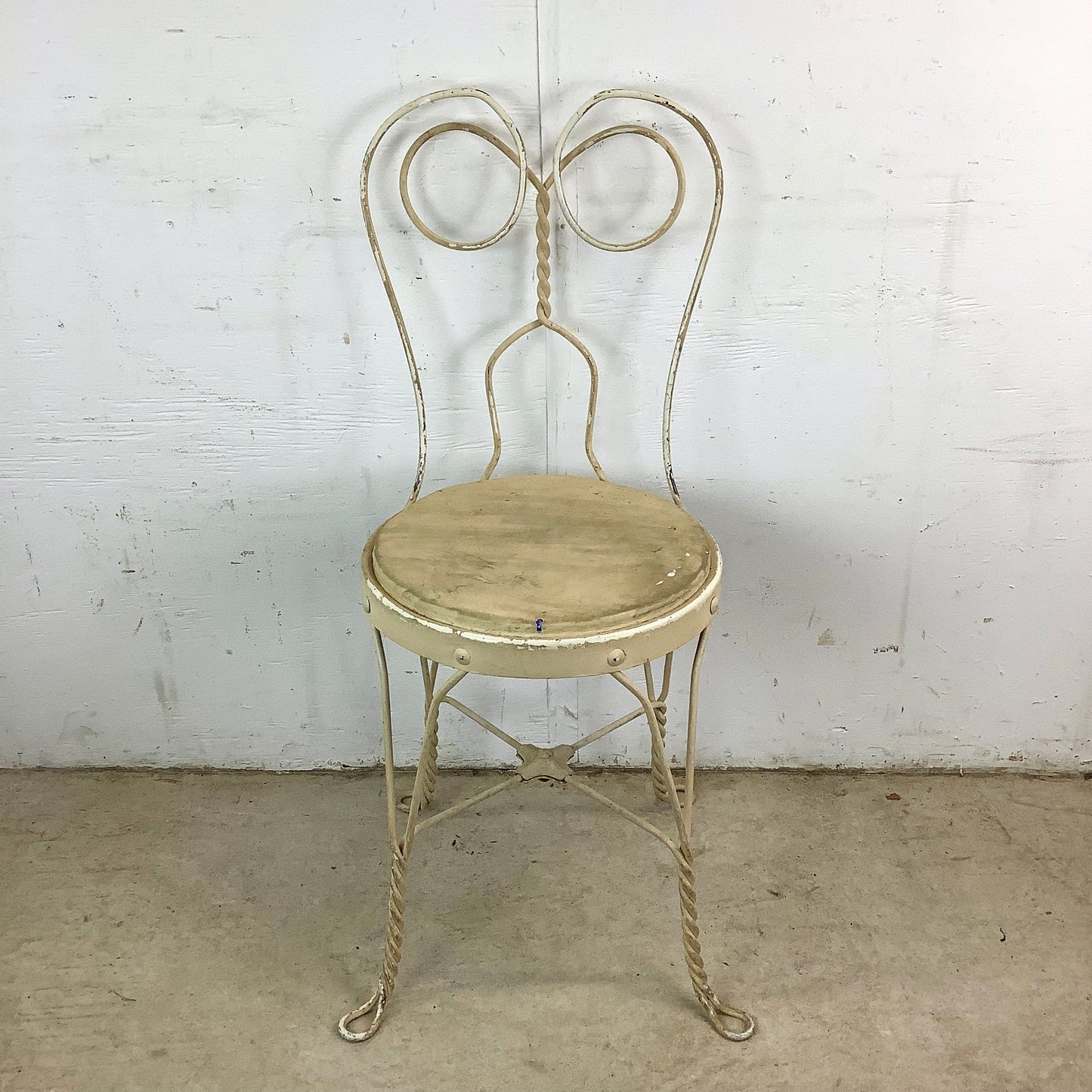 Vintage Wrought Iron Parlor Chair