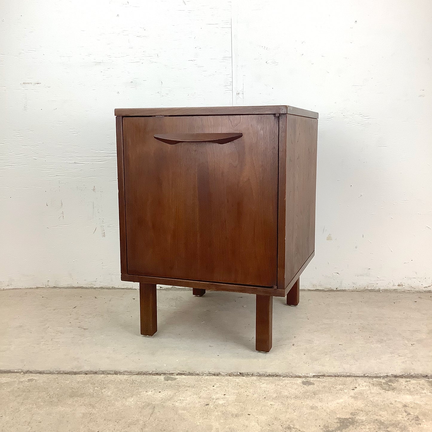 Mid-Century Teak Record Cabinet or Bedside Table
