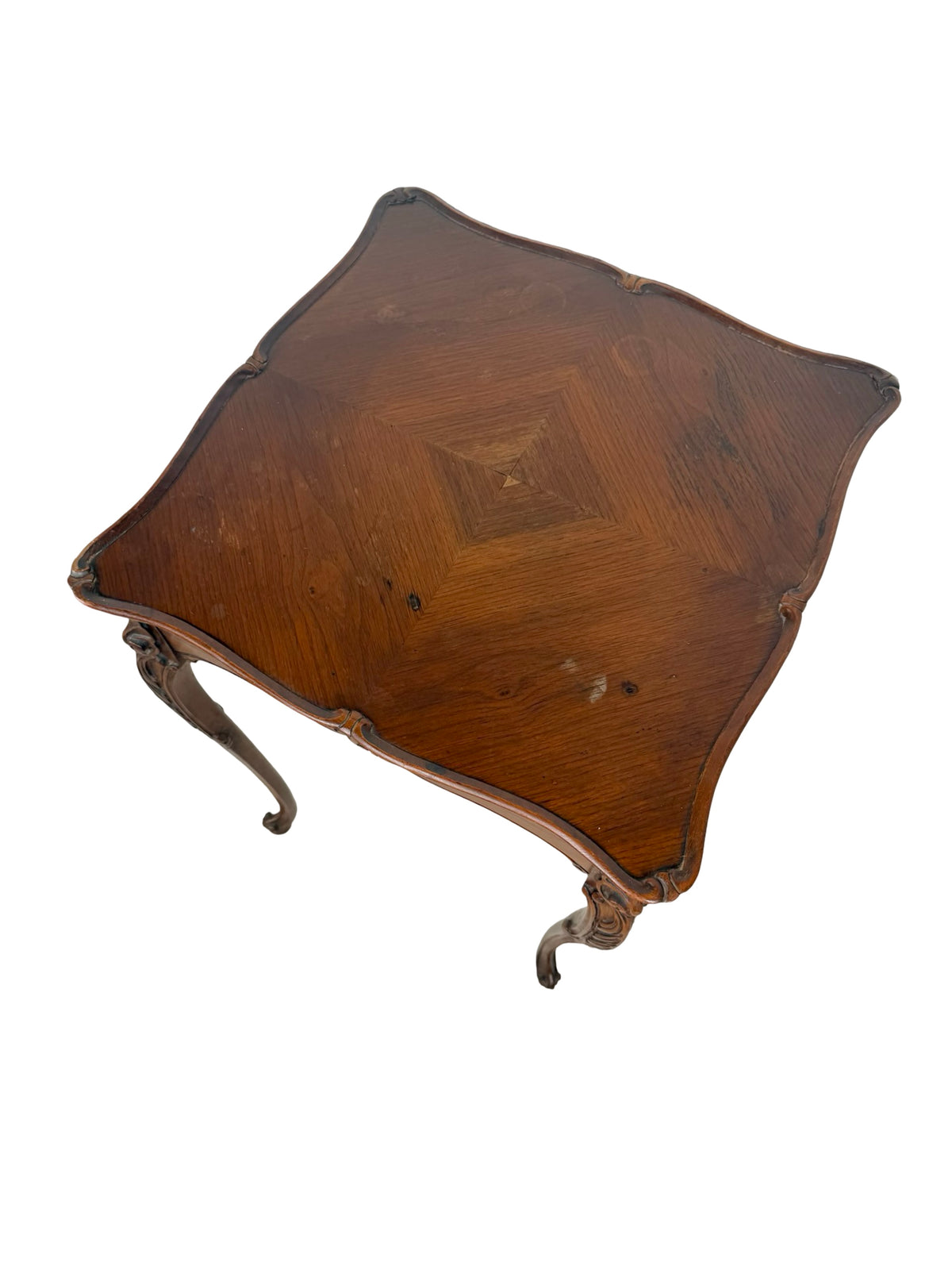 Vintage French Provincial Tall Square Occasional Table
